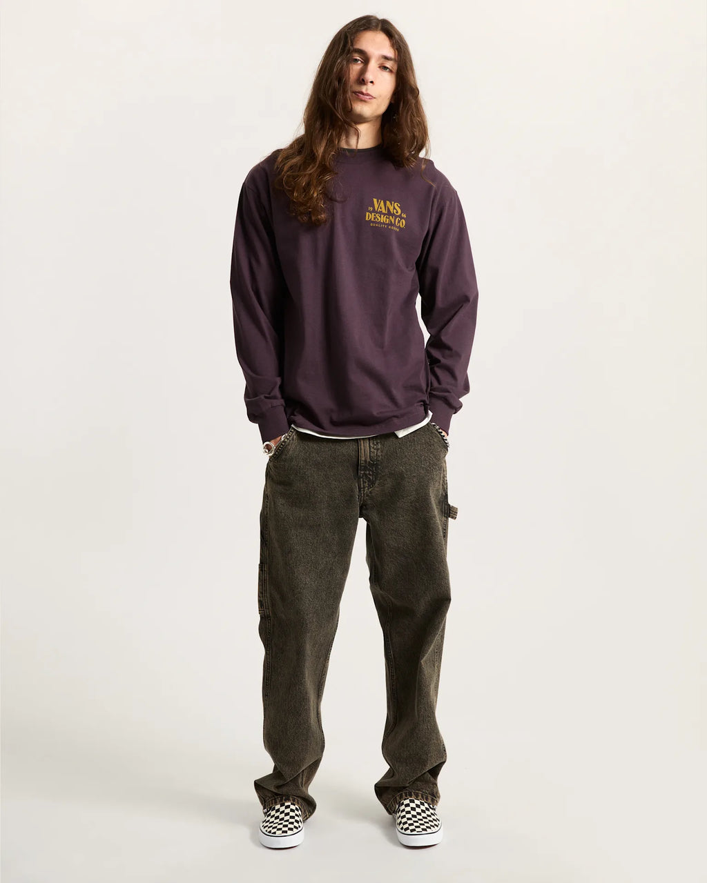 VANS Vans Hov LS Dark Port Póló VN000PD7EMS1 - 5