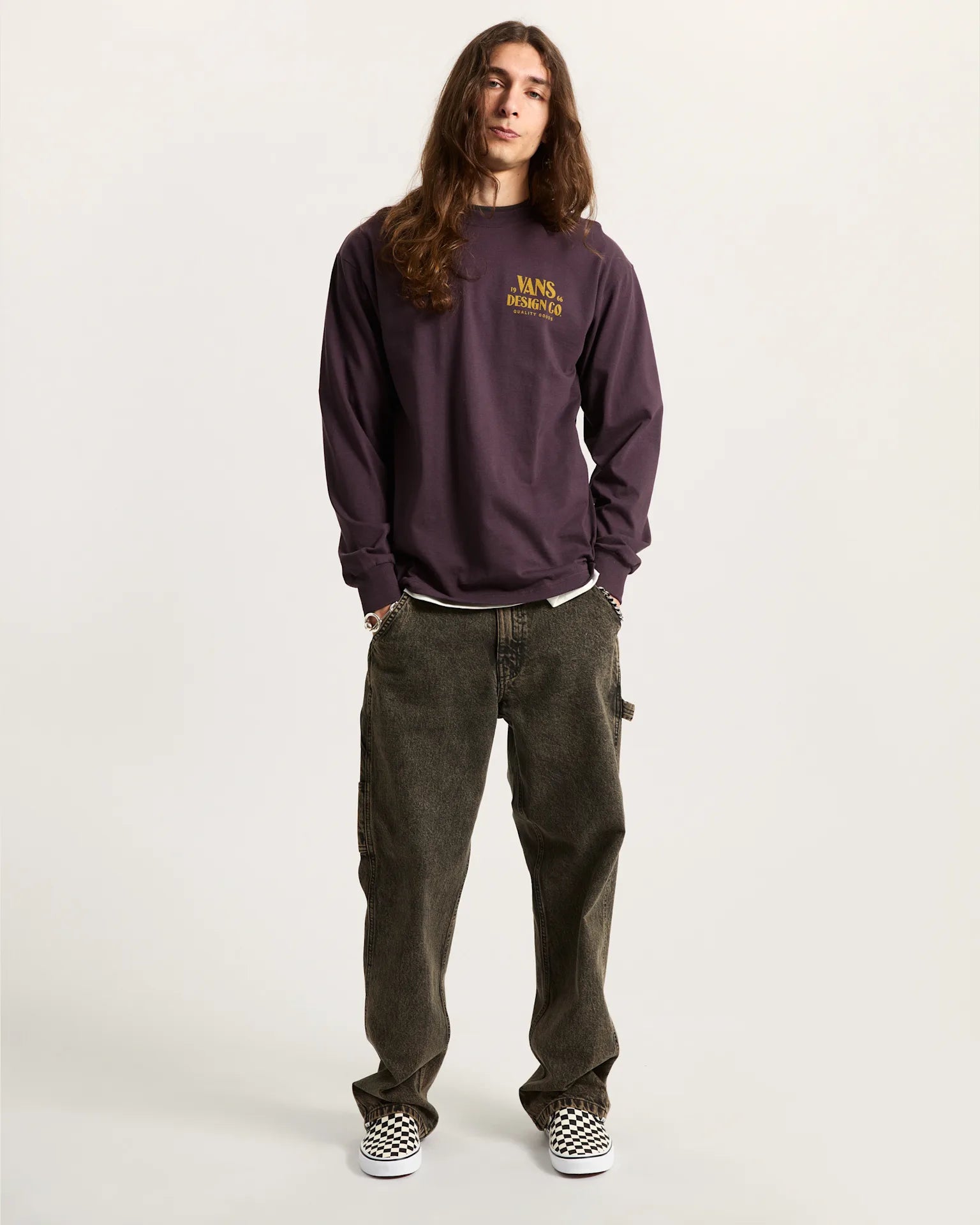 VANS Vans Hov LS Dark Port Póló VN000PD7EMS1 - 5