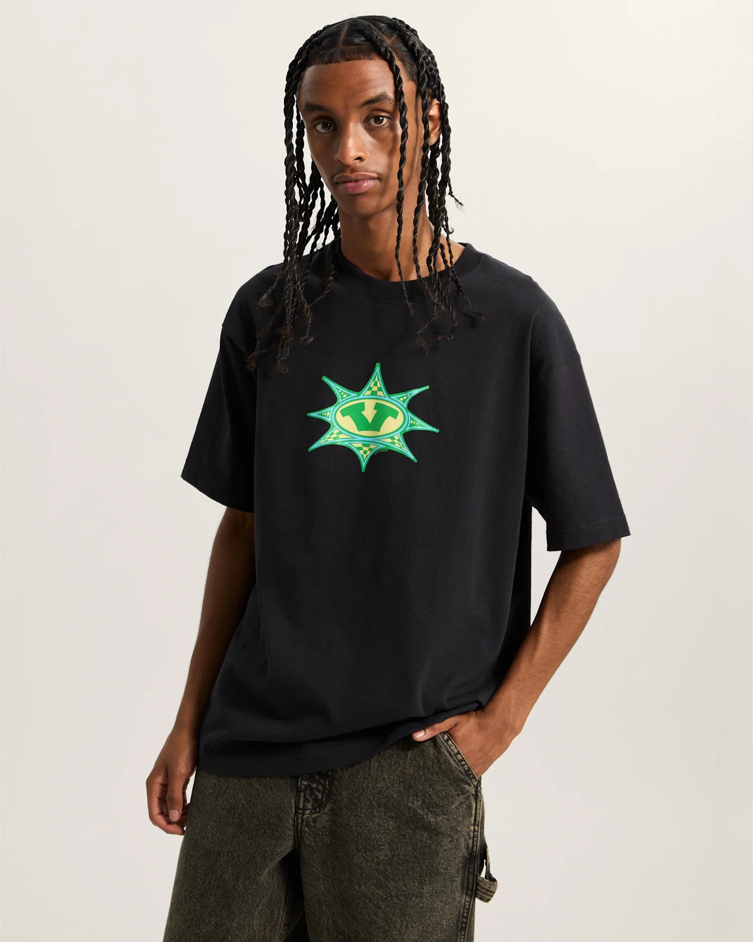 VANS Star Checker SS Black Póló VN000PDRBLK1 - 3