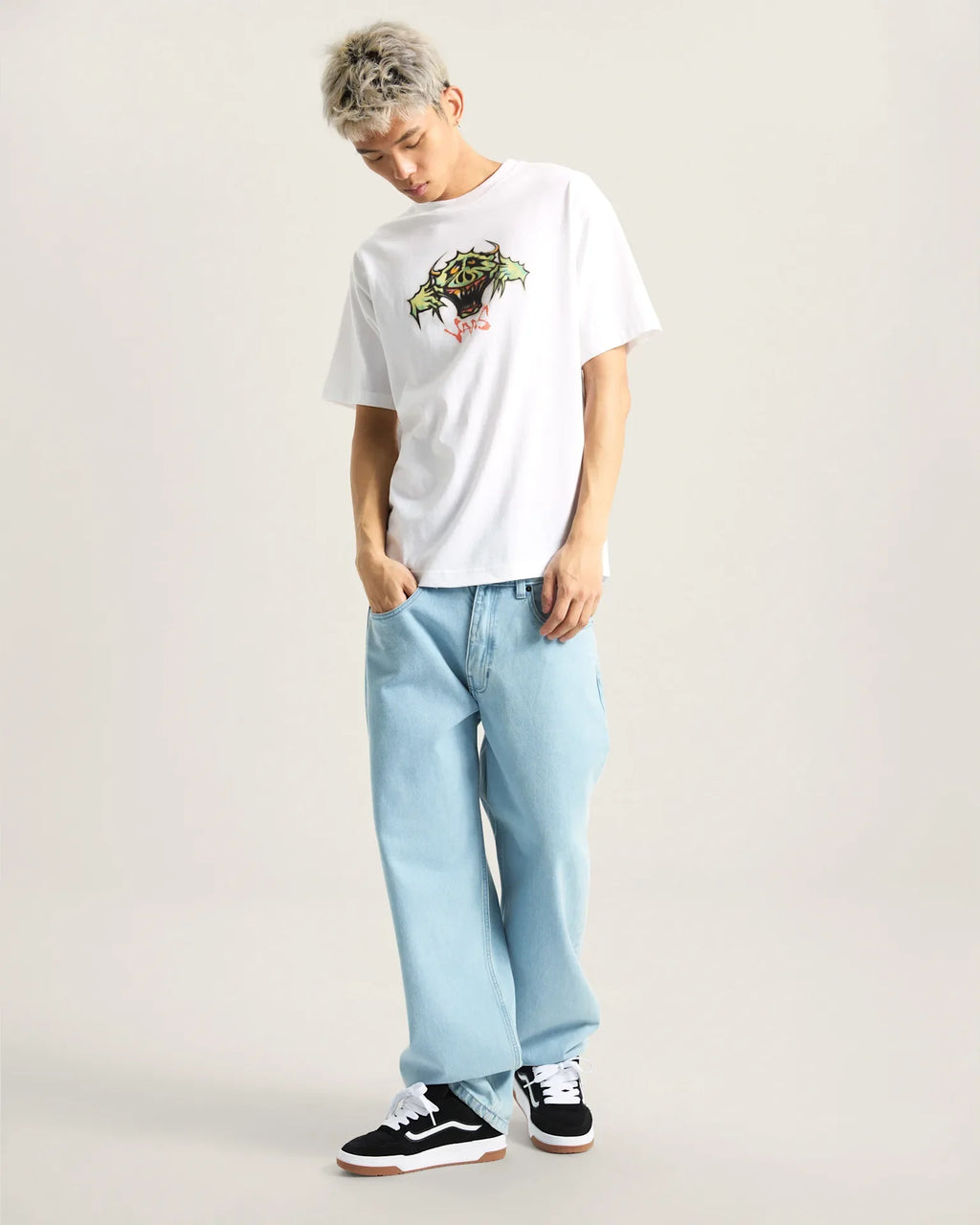 VANS Goofy Ghoul SS White kép 4