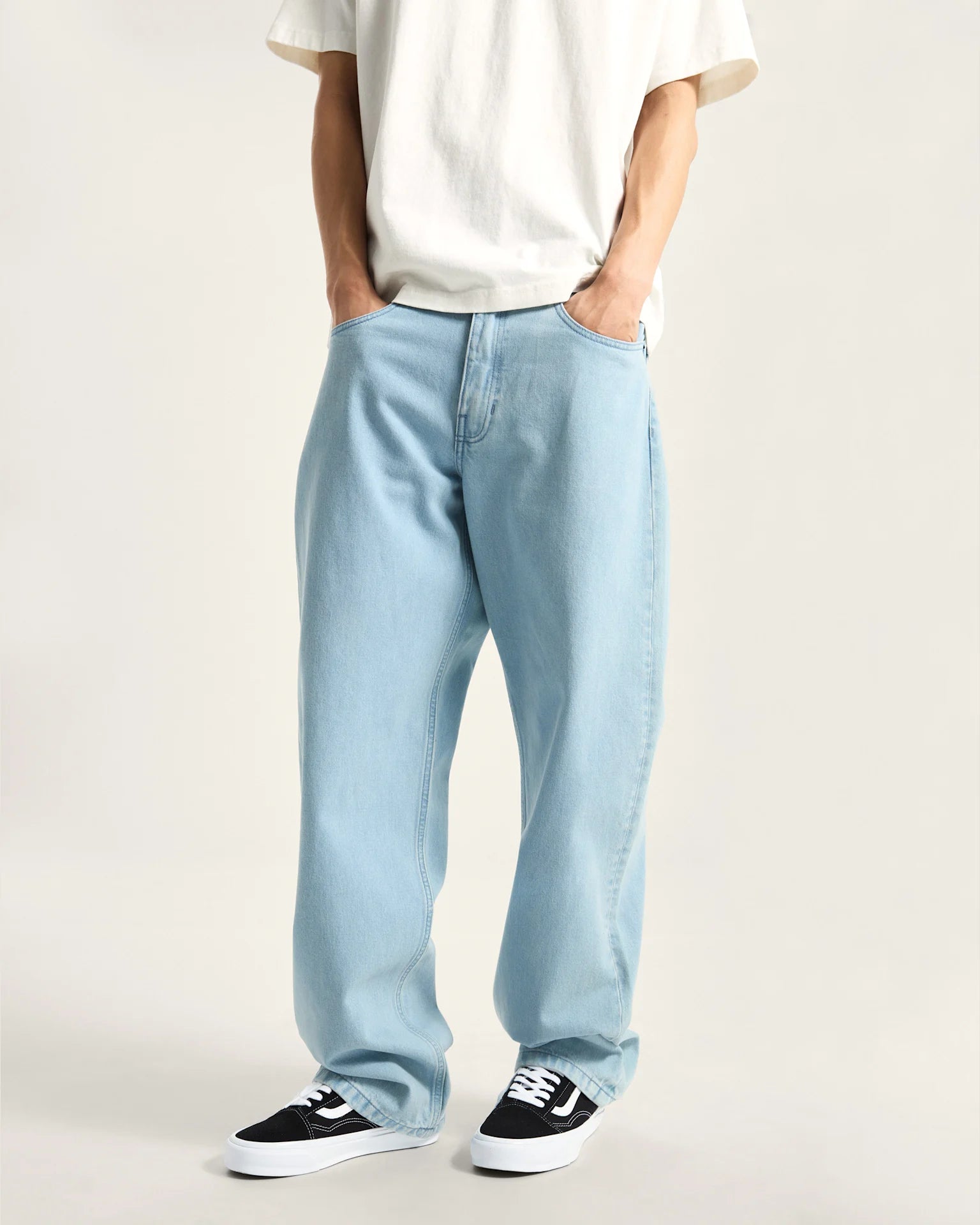 VANS Check-5 Loose Denim Pant FADED DENIM Nadrág VN000PH6IYR1 - 3