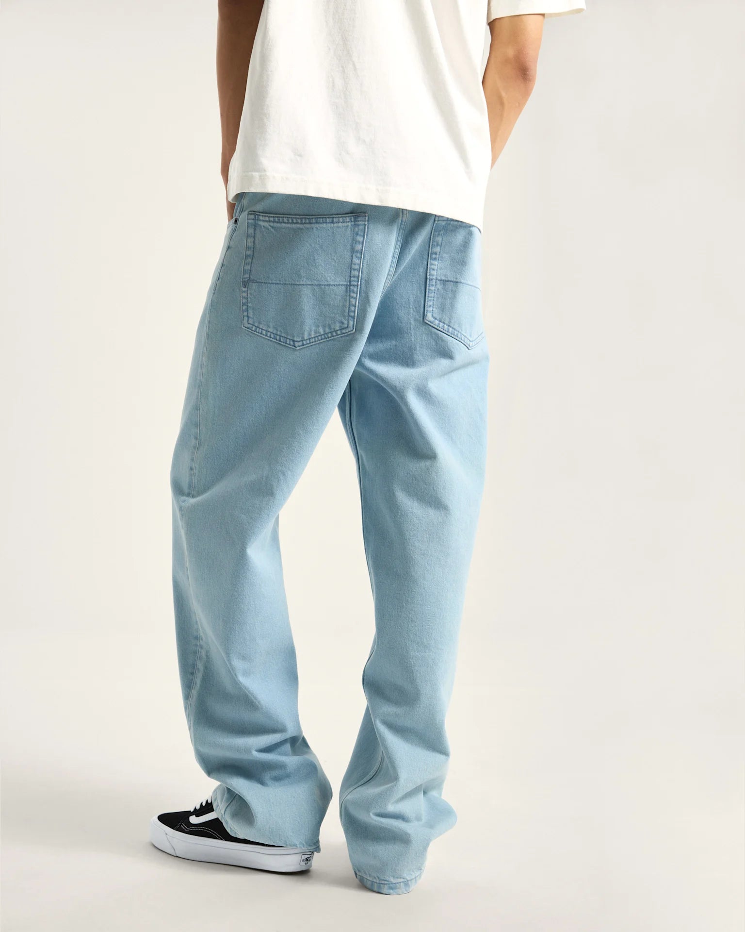 VANS Check-5 Loose Denim Pant FADED DENIM Nadrág VN000PH6IYR1 - 4
