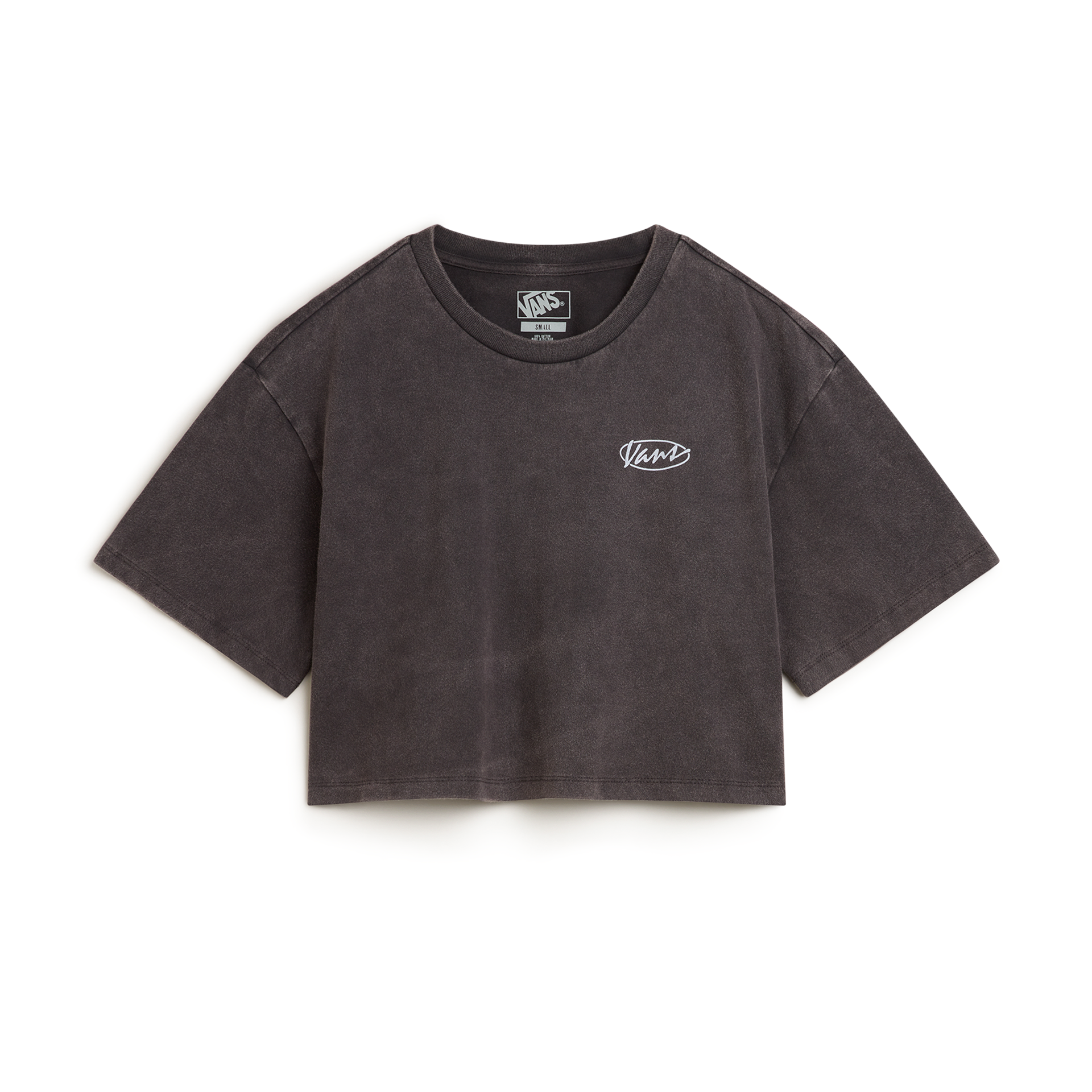 VANS Era Script Relaxed Crop SS Faded Black kép 1