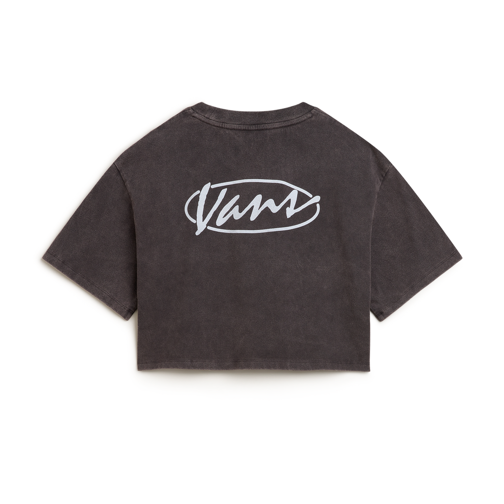 VANS Era Script Relaxed Crop SS Faded Black kép 2