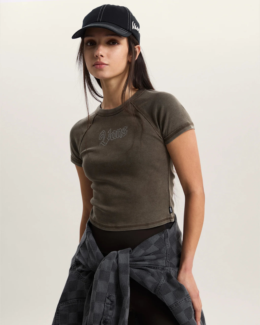 VANS Claire Embellished Baby Coal Brown Póló VN000Q0PEMP1 - 3