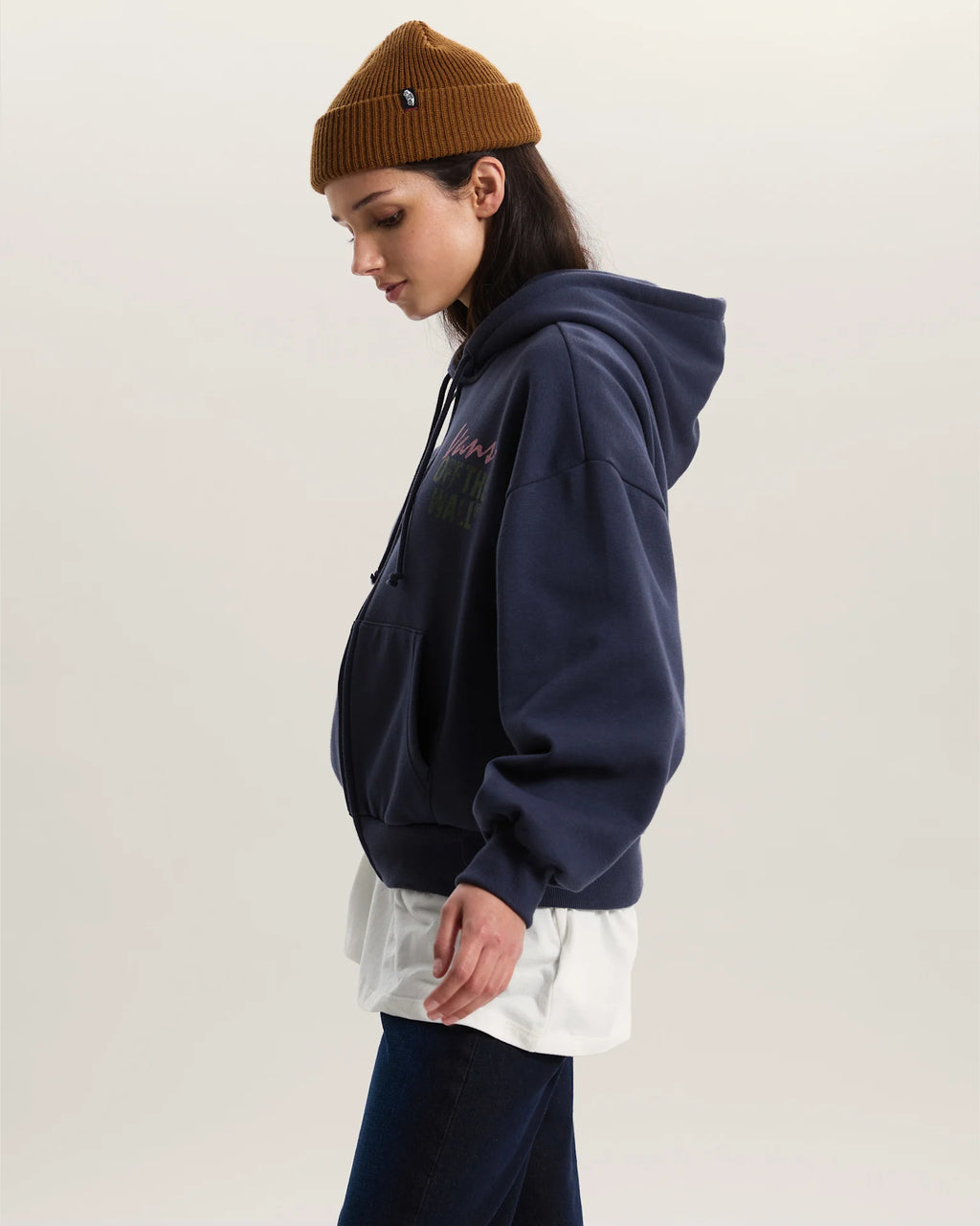 VANS Ladywall Retro Zip Hood PARISIAN NIGHT Pulóver VN000Q43JDU1 - 5