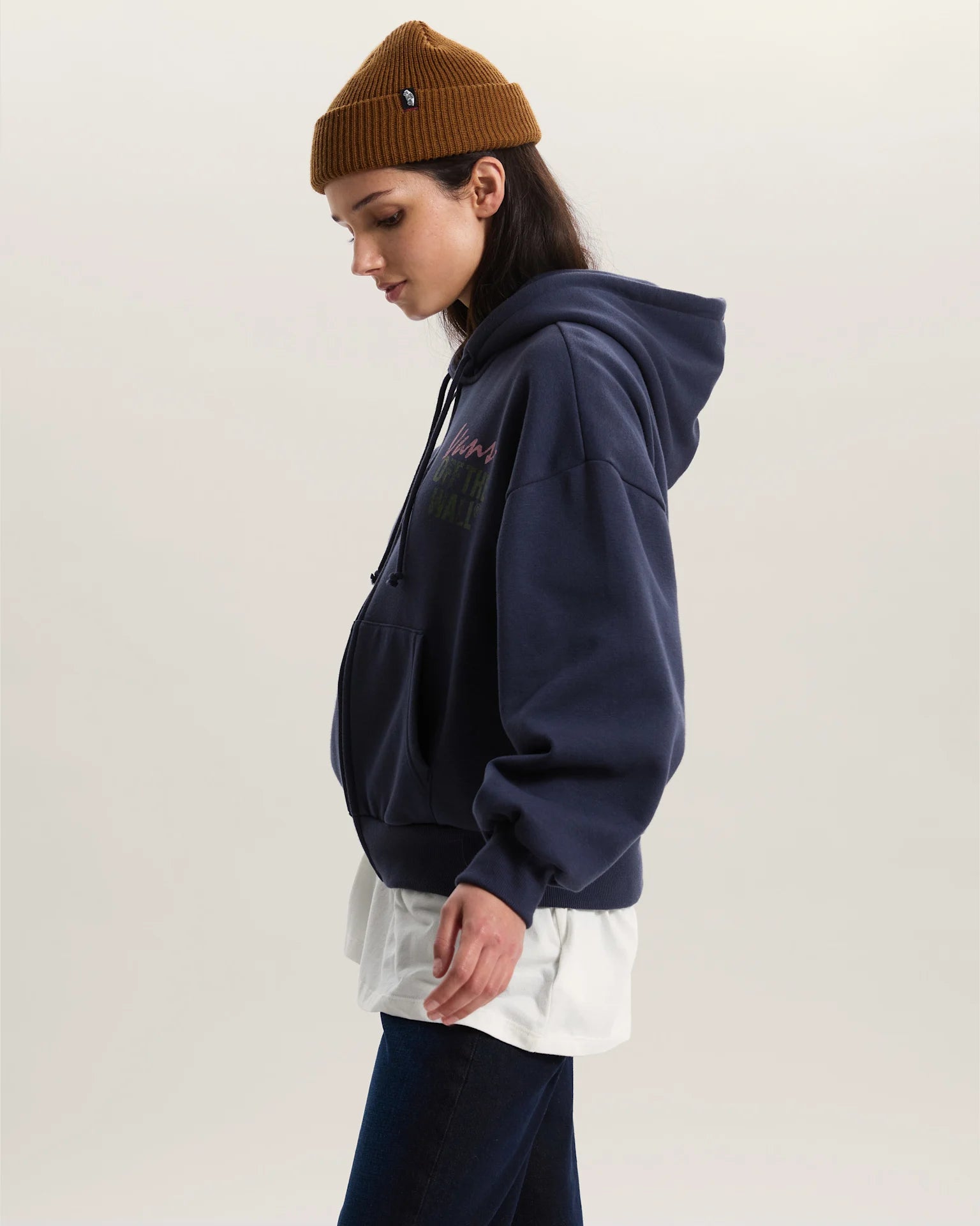 VANS Ladywall Retro Zip Hood PARISIAN NIGHT Pulóver VN000Q43JDU1 - 5