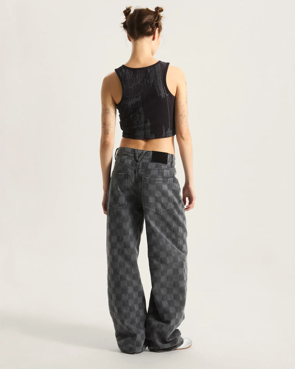 VANS Sirelle Novelty Puddle Pants Faded Black kép 4