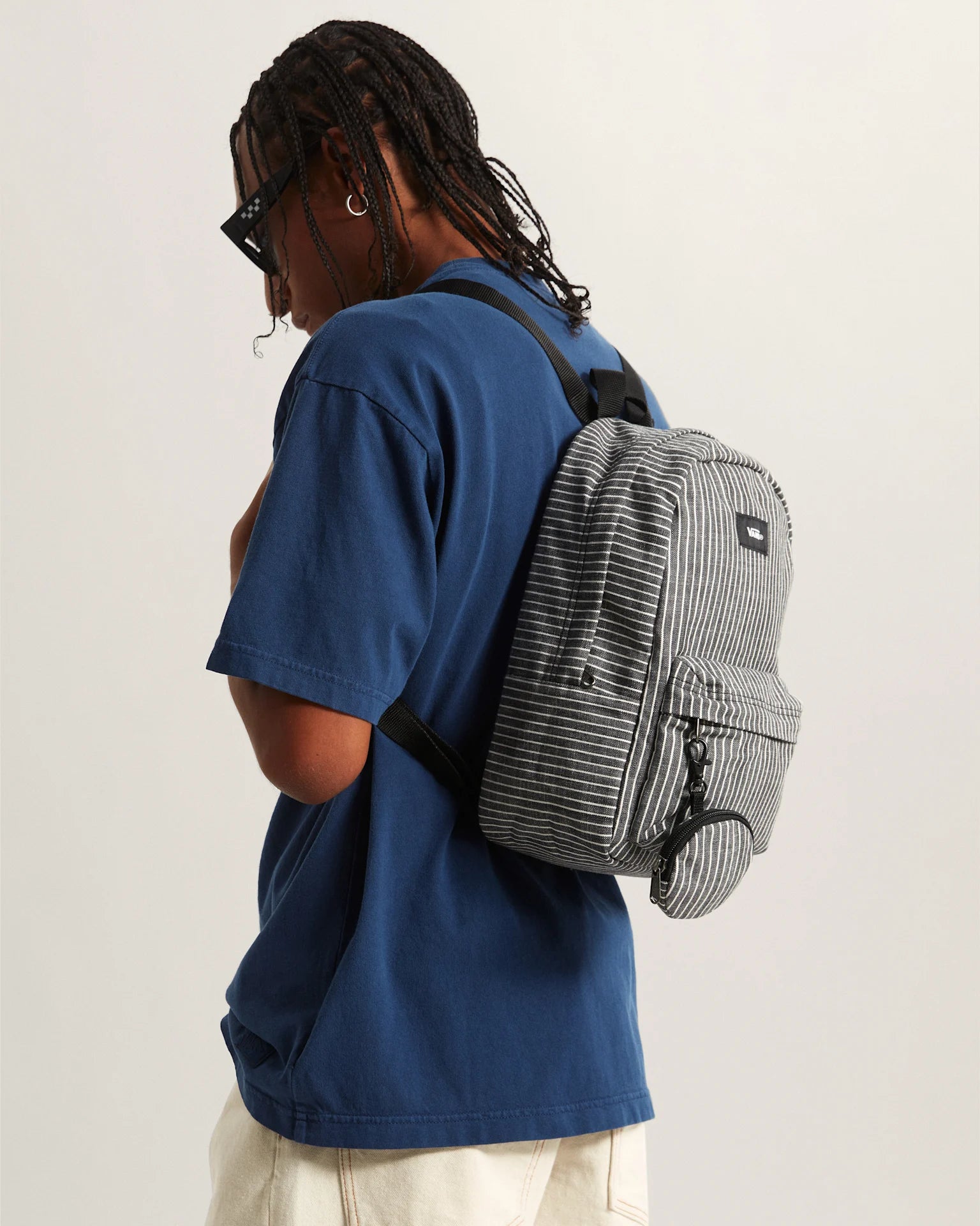 VANS Old Skool Mini Backpack CHECKERBOARD White/Black Hátizsák VN000Q9AYB21 - 5