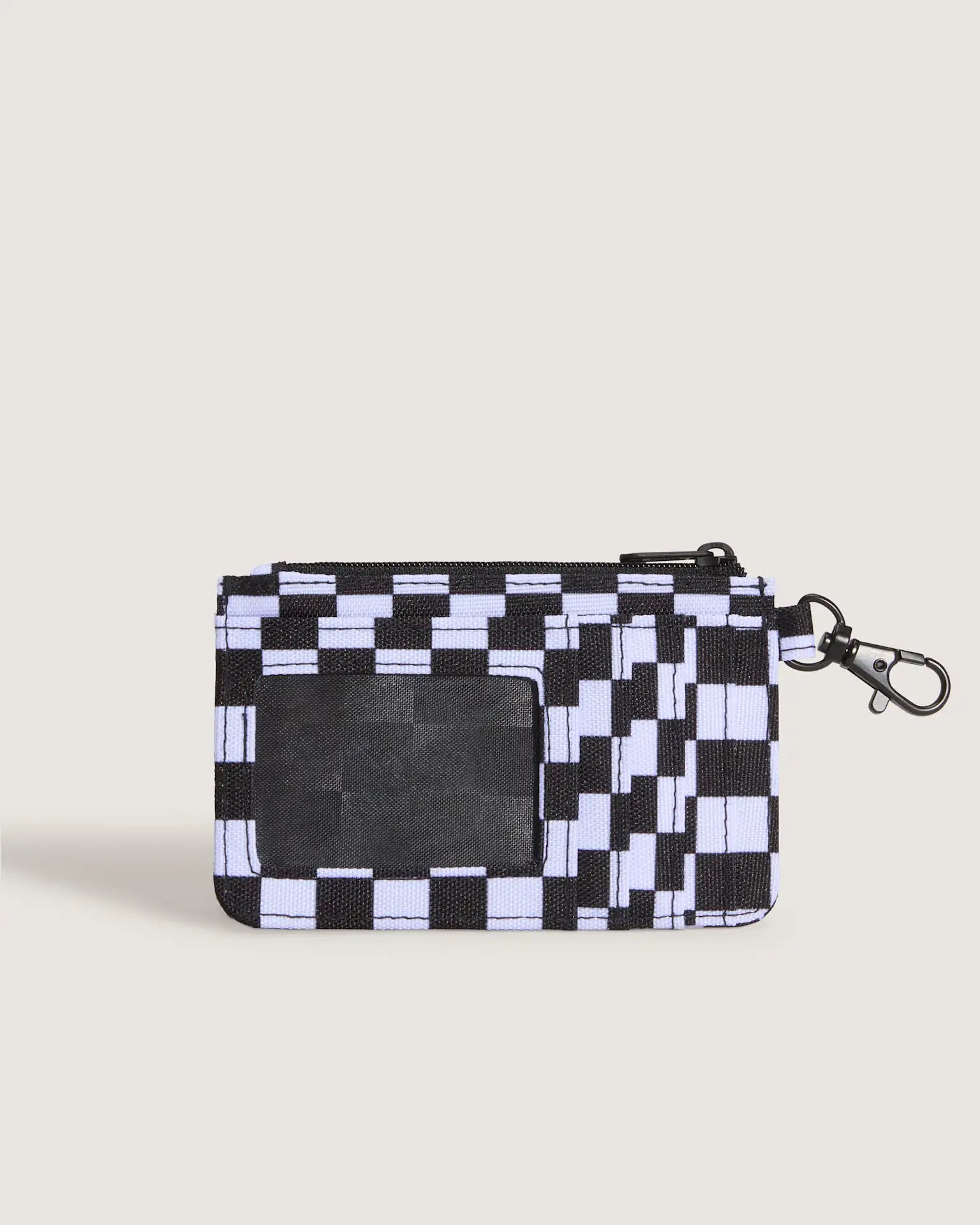 VANS Off The Wall Zip Wallet CHECKERBOARD Black/White Pénztárca VN000Q9WY281 - 2