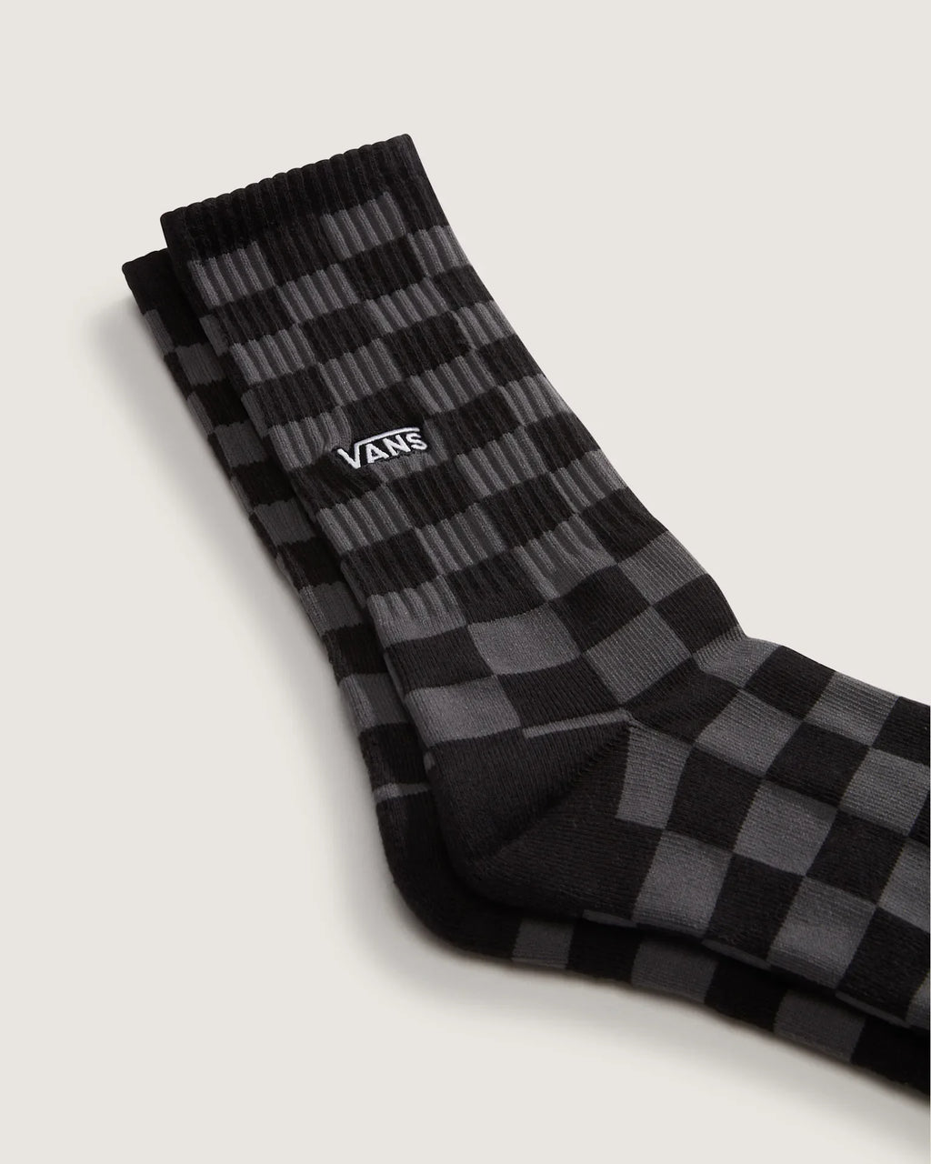 VANS Checkerboard Crew ROX CHECKERBOARD Black/Charcoal Zokni kép 3