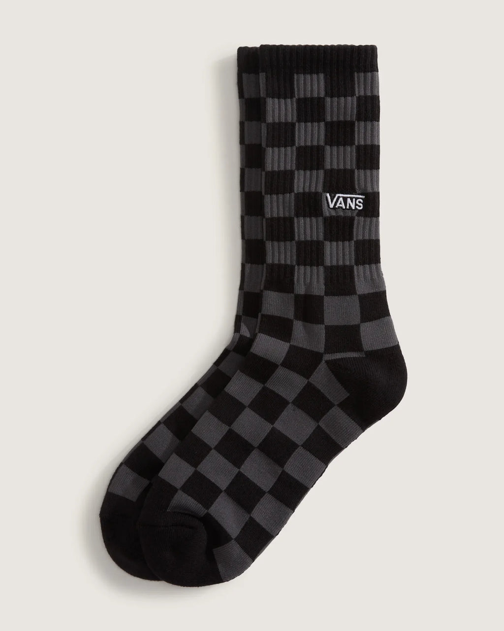 VANS Checkerboard Crew ROX CHECKERBOARD Black/Charcoal Zokni kép 1