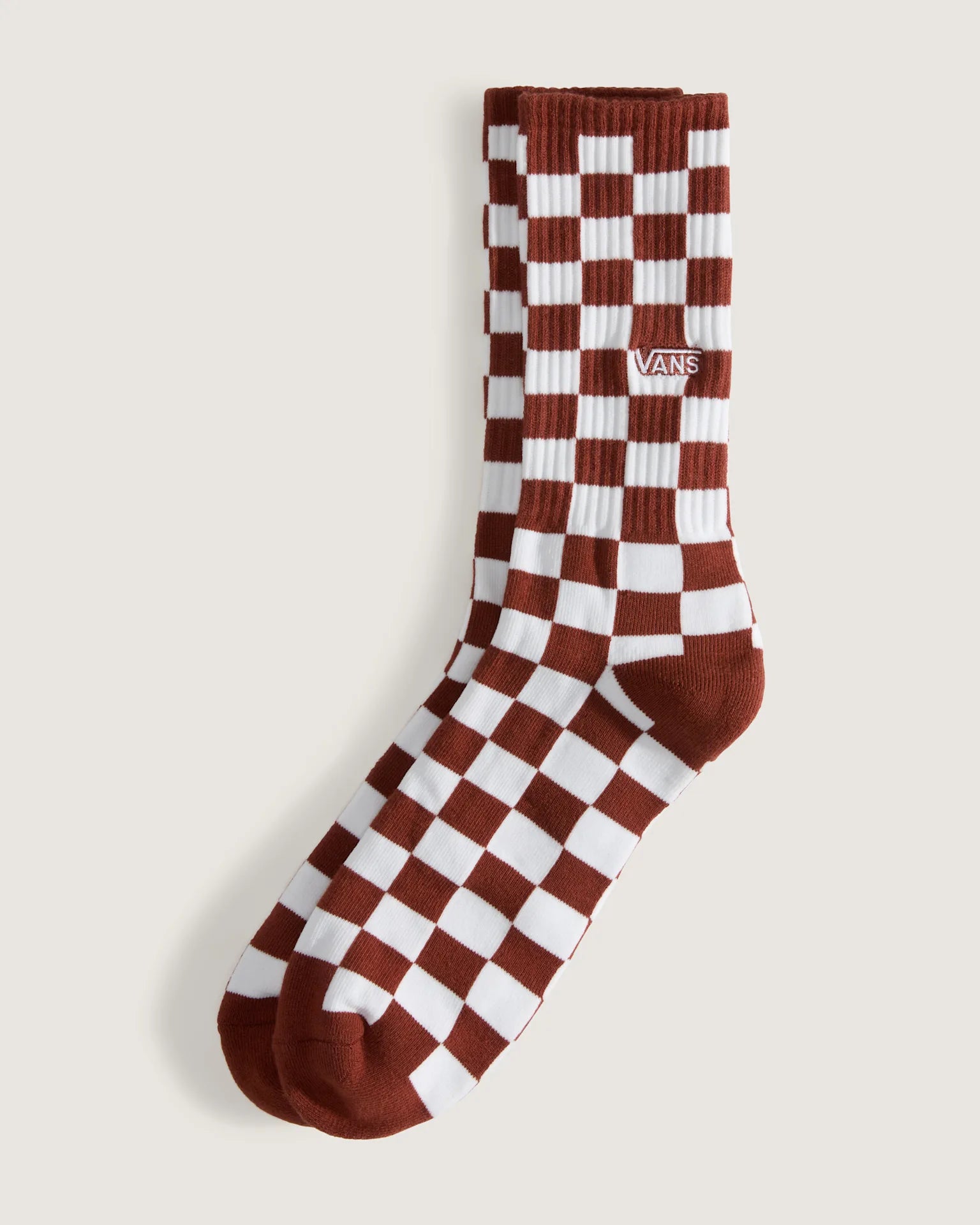 VANS Checkerboard Crew CHECKERBOARD Rust Bronze Zokni VN000QBDFSB1 - 1