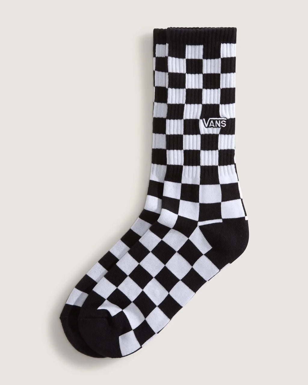 VANS Checkerboard Crew ROX CHECKERBOARD Black/White Zokni kép 1