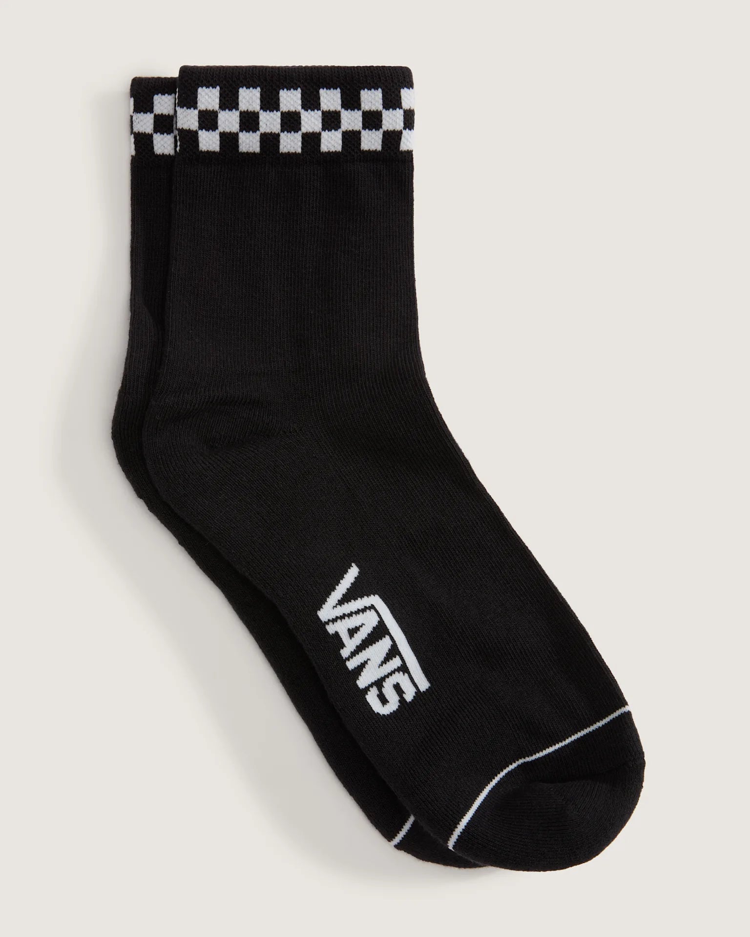 VANS Peek-A-Check Half Crew CHECKERBOARD Black Zokni VN000QBKBLK1 - 2