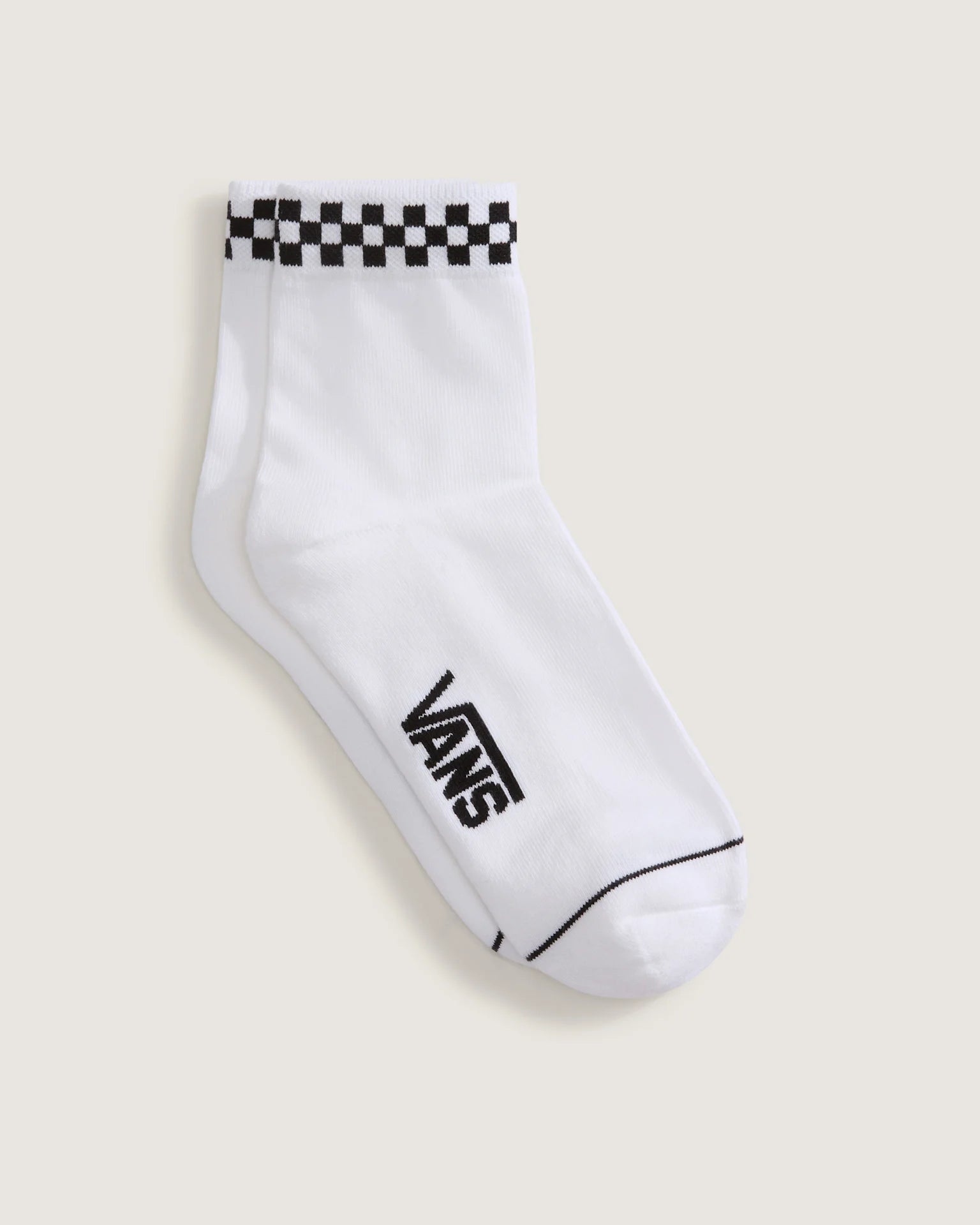 VANS Peek-A-Check Half Crew CHECKERBOARD White/Black Zokni VN000QBKYB21 - 2