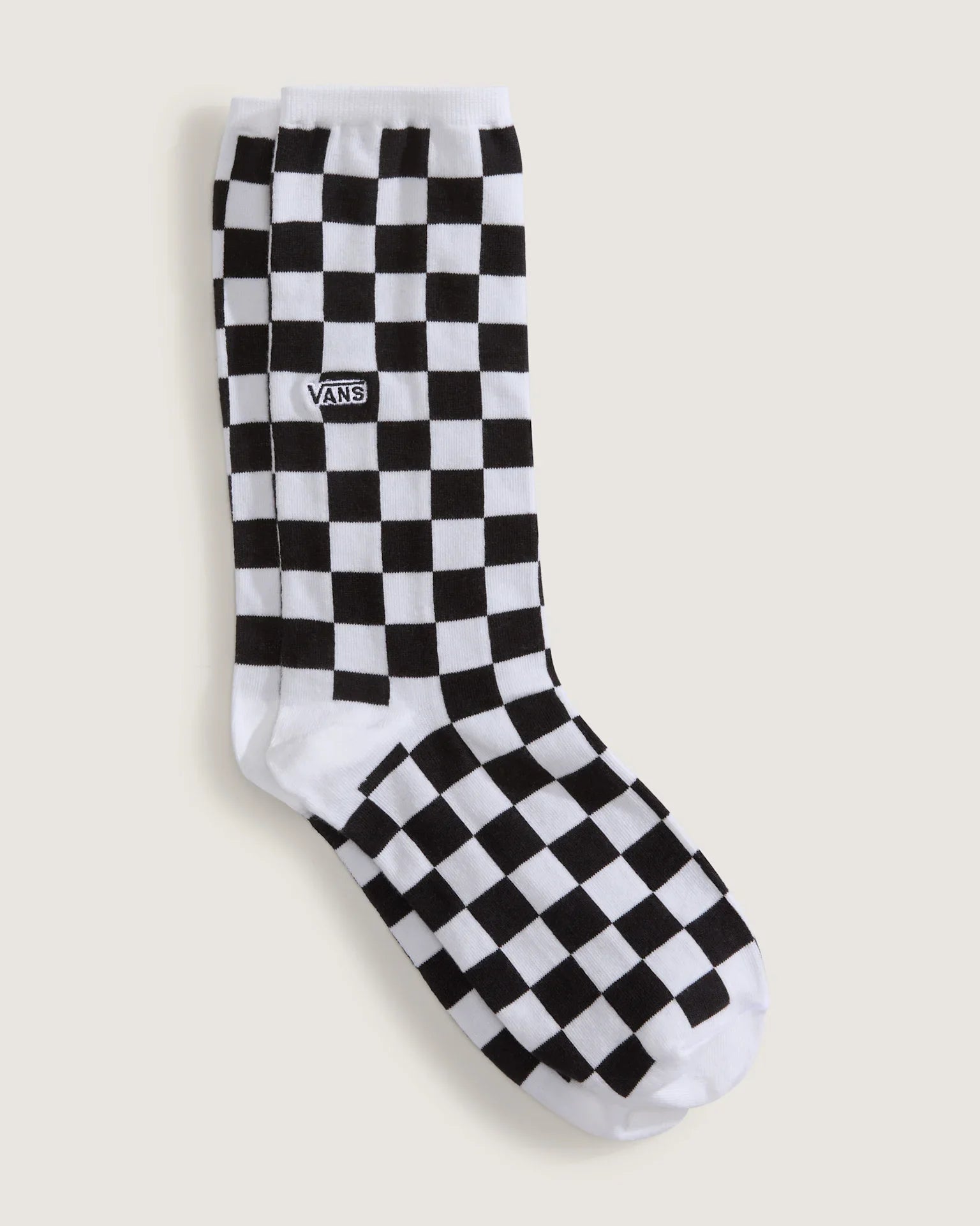 VANS Ticker Crew CHECKERBOARD Black/White kép 2