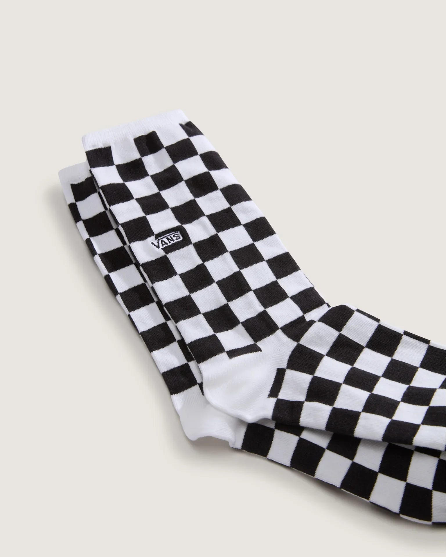VANS Ticker Crew CHECKERBOARD Black/White kép 3