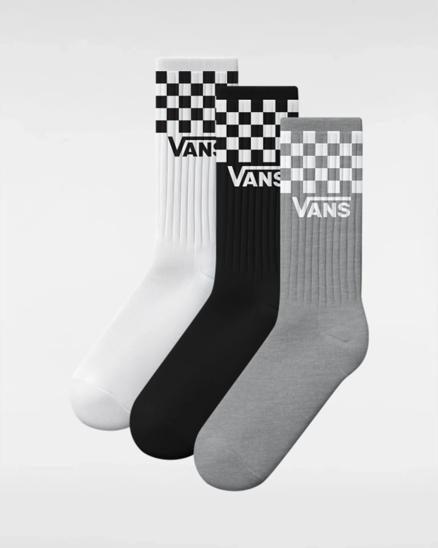 VANS Classic Check Crew ROX CHECKERBOARD Black/White kép 1