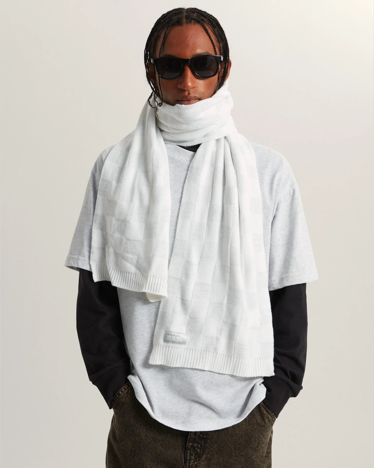 VANS Off The Wall Scarf White Sál VN000QCGWHT1 - 4