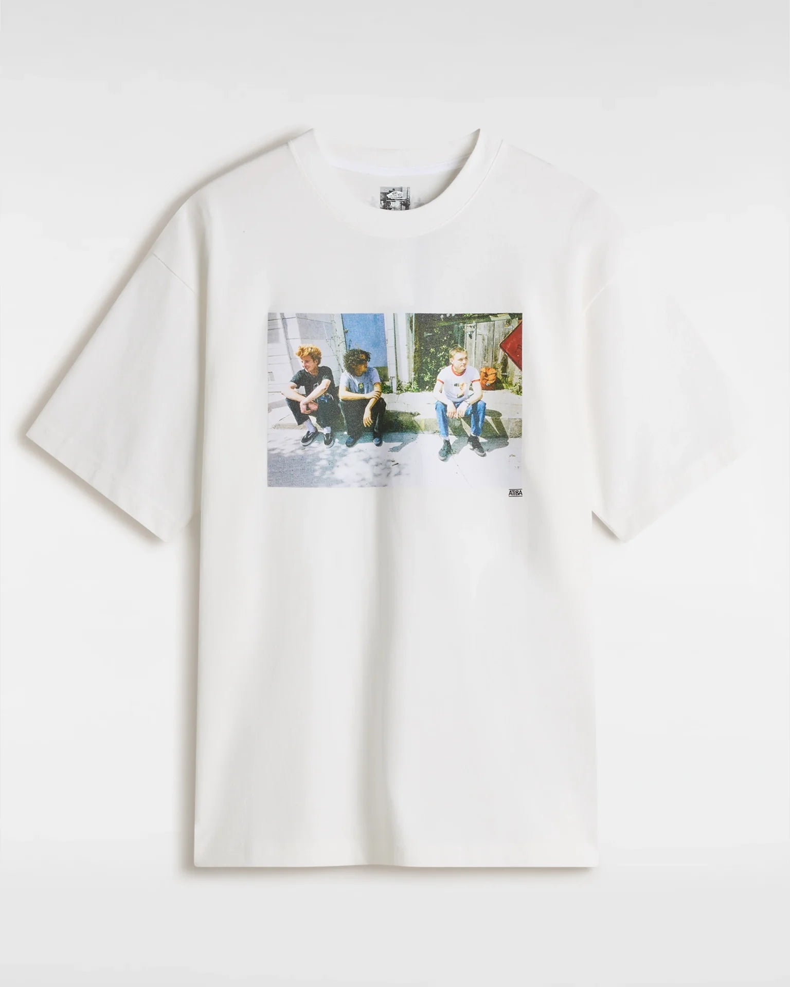 VANS Skate Atiba Haze Curb Crew SS Tee White kép 1