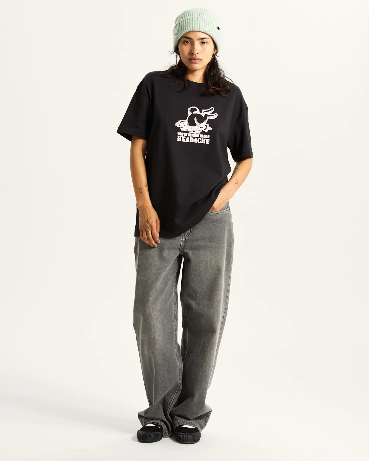 VANS DOWN THE RABBIT HOLE TEE Black kép 5