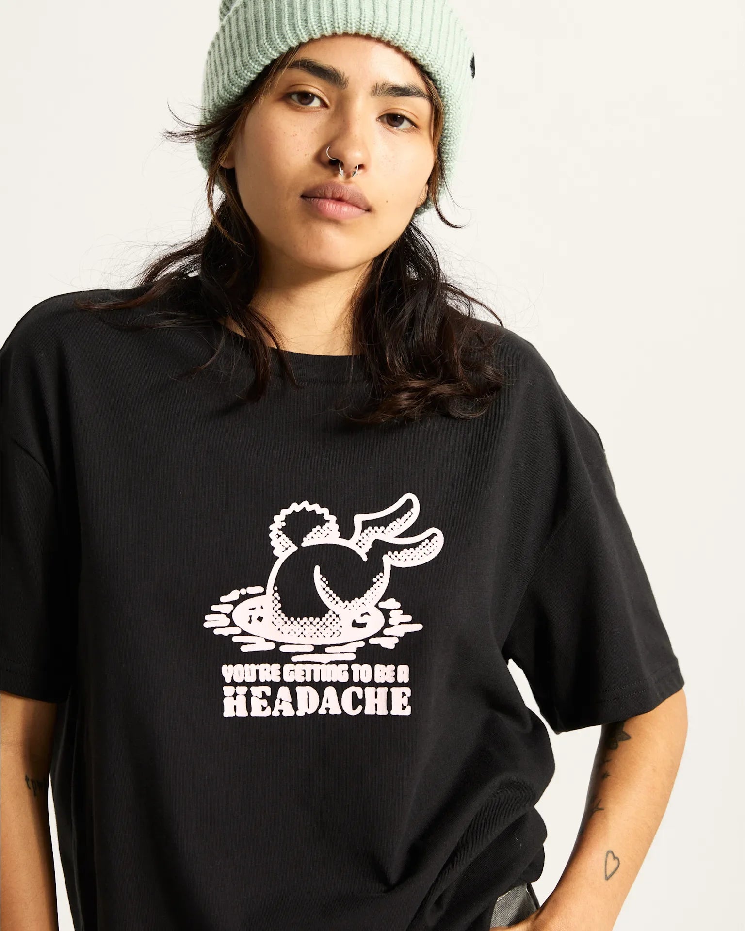 VANS DOWN THE RABBIT HOLE TEE Black kép 6