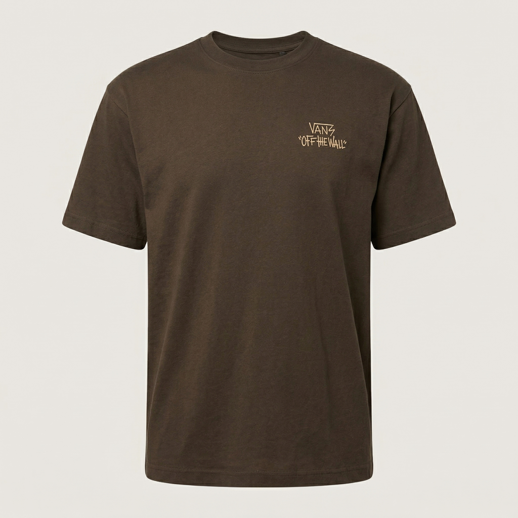 VANS STOMPER LOOSE FIT SS TE Coal Brown Póló VN000RD4EMP1 - 2