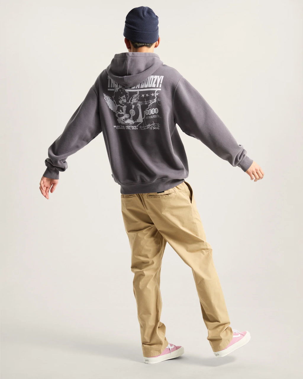 VANS EARTHBOUND LOOSE PO FLEECE MOUNTAIN ESSENTIALS Asphalt Pulóver VN000RD71O71 - 7