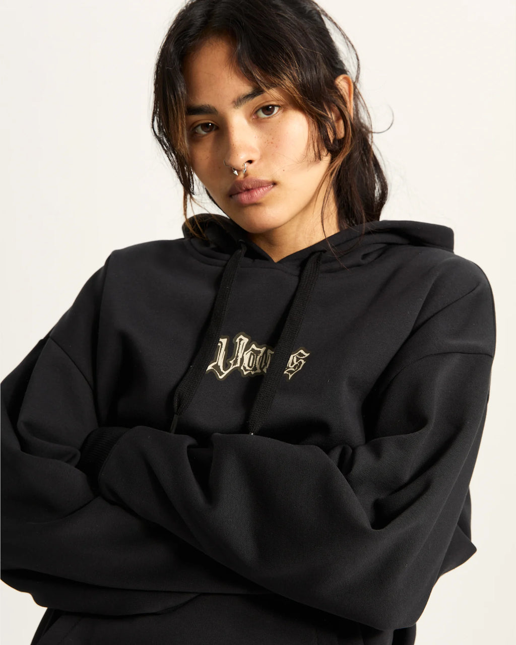 VANS LIL BEAR OS HOODIE Black Pulóver VN000REMBLK1 - 7