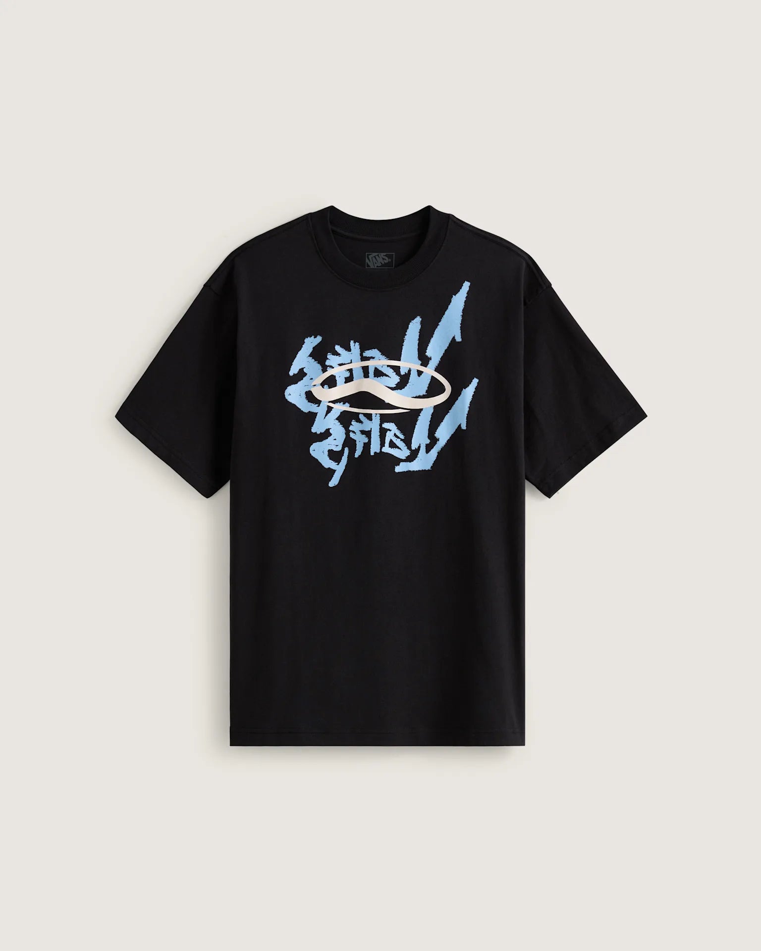 VANS MIRROR V LOOSE SS Black Póló VN000RFUBLK1 - 1