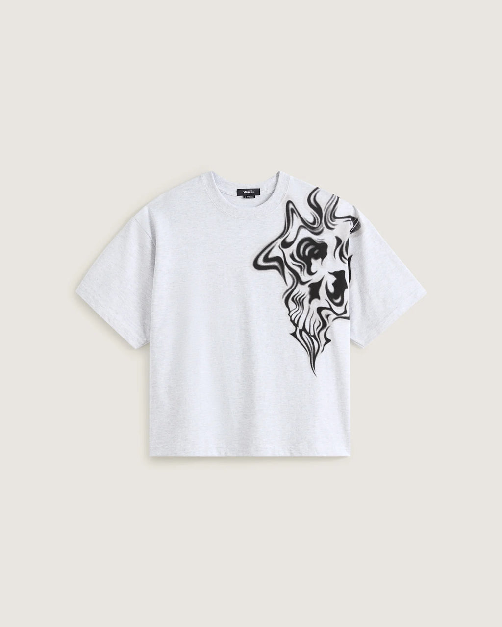 VANS Smoke Skull Short SS Tee ASH HEATHER Póló VN000S1DRKZ1 - 1