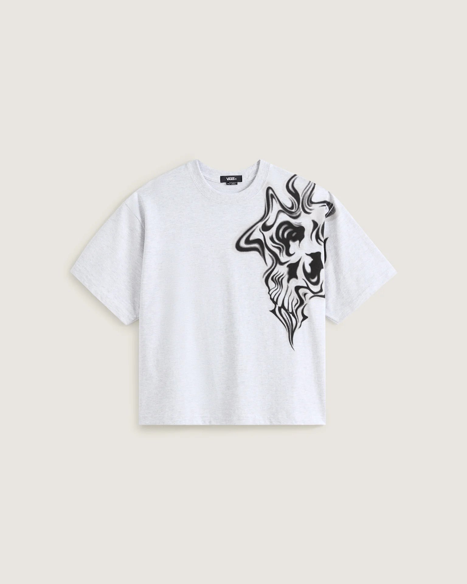 VANS Smoke Skull Short SS Tee ASH HEATHER Póló VN000S1DRKZ1 - 1