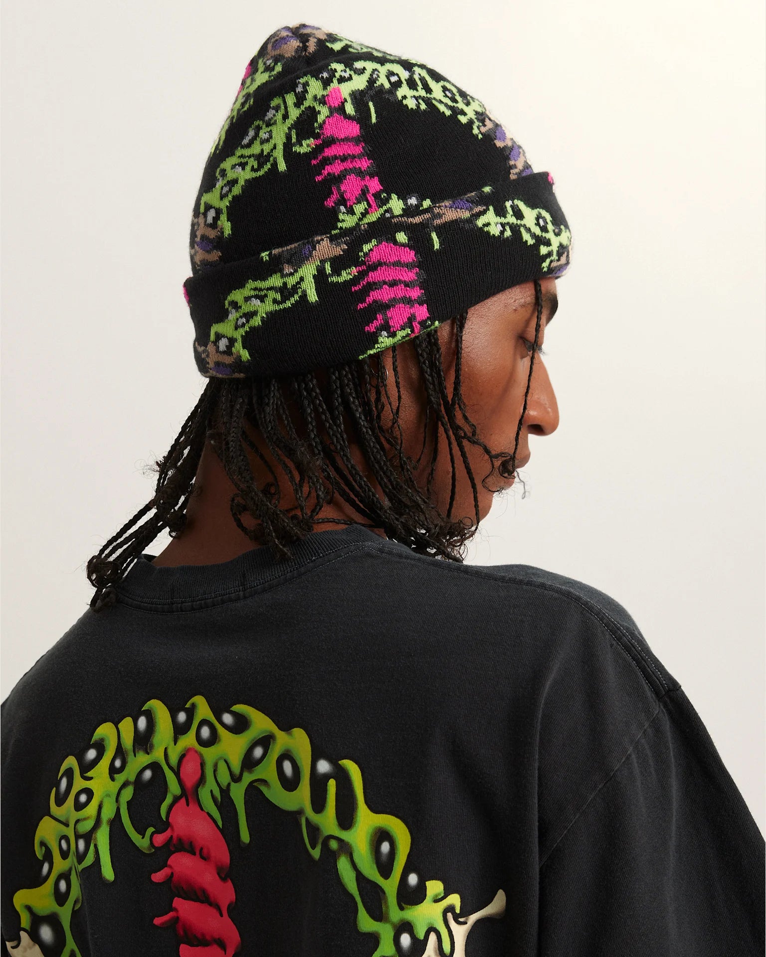 VANS LX Wreckpack Claw Peace Beanie Black Beanie VN000SNWBLK1 - 4