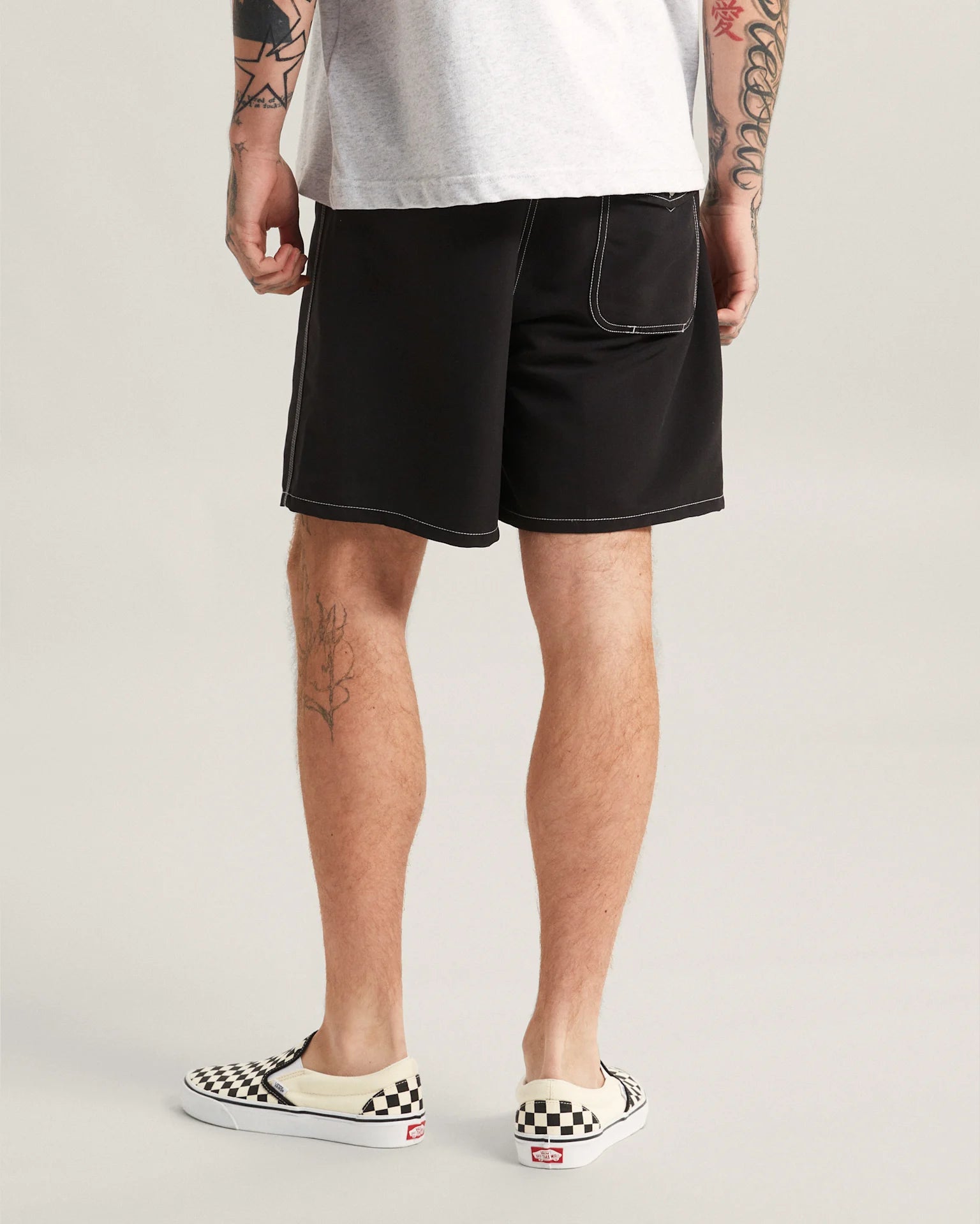VANS Everride Boardshort Black Úszónadrág VN000SQ4BLK1 - 4