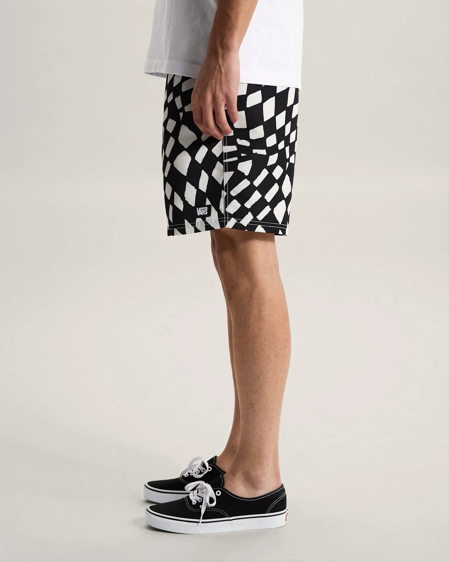 VANS Primary II Elastic Printed Boardshort Black/White Úszónadrág VN000SQDY281 - 5