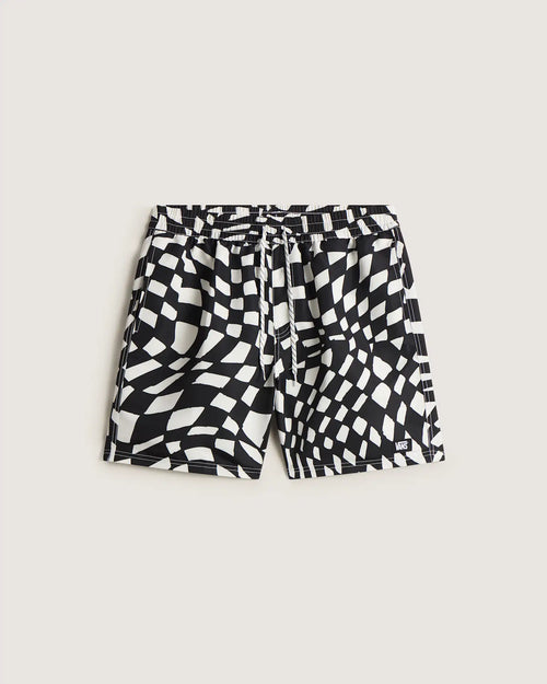 VANS Primary II Elastic Printed Boardshort Black/White Úszónadrág VN000SQDY281 - 1