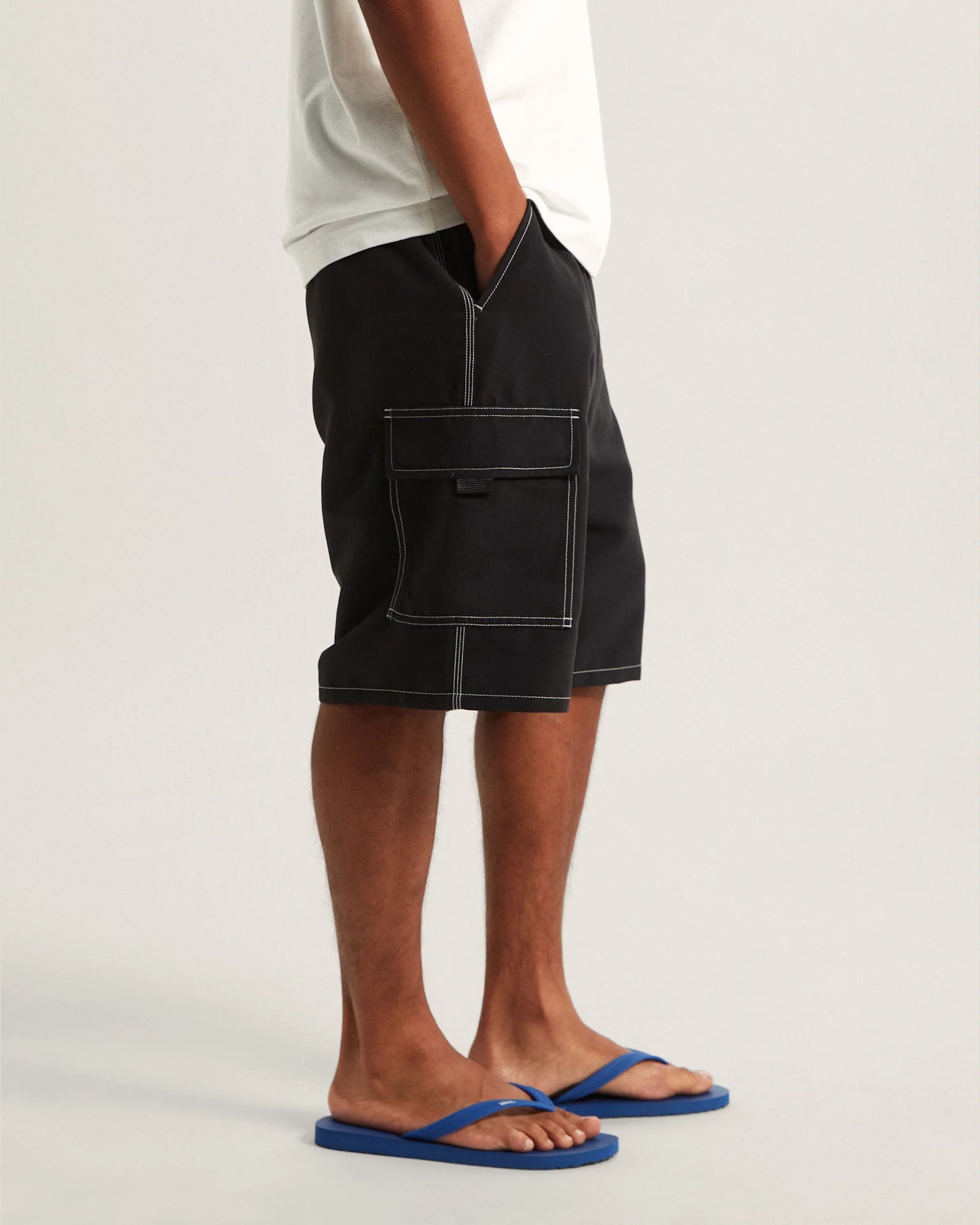 VANS Voyage Long Cargo Boardshort Black Úszónadrág VN000SQHBLK1 - 5