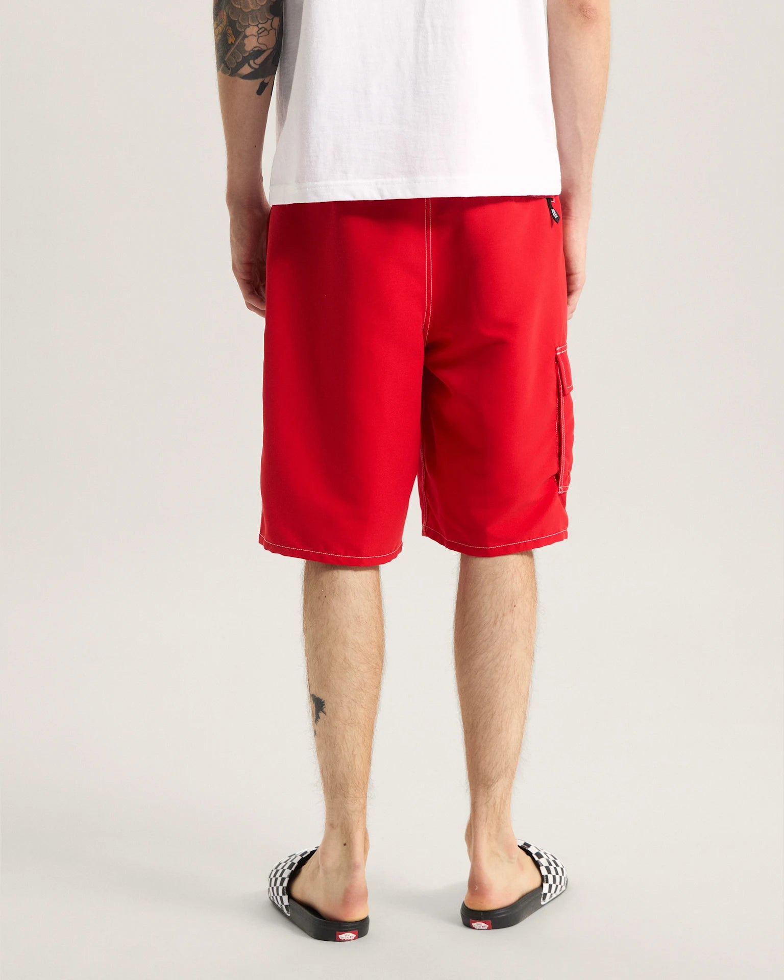 VANS Voyage Long Cargo Boardshort RACING RED Úszónadrág VN000SQHIZQ1 - 4