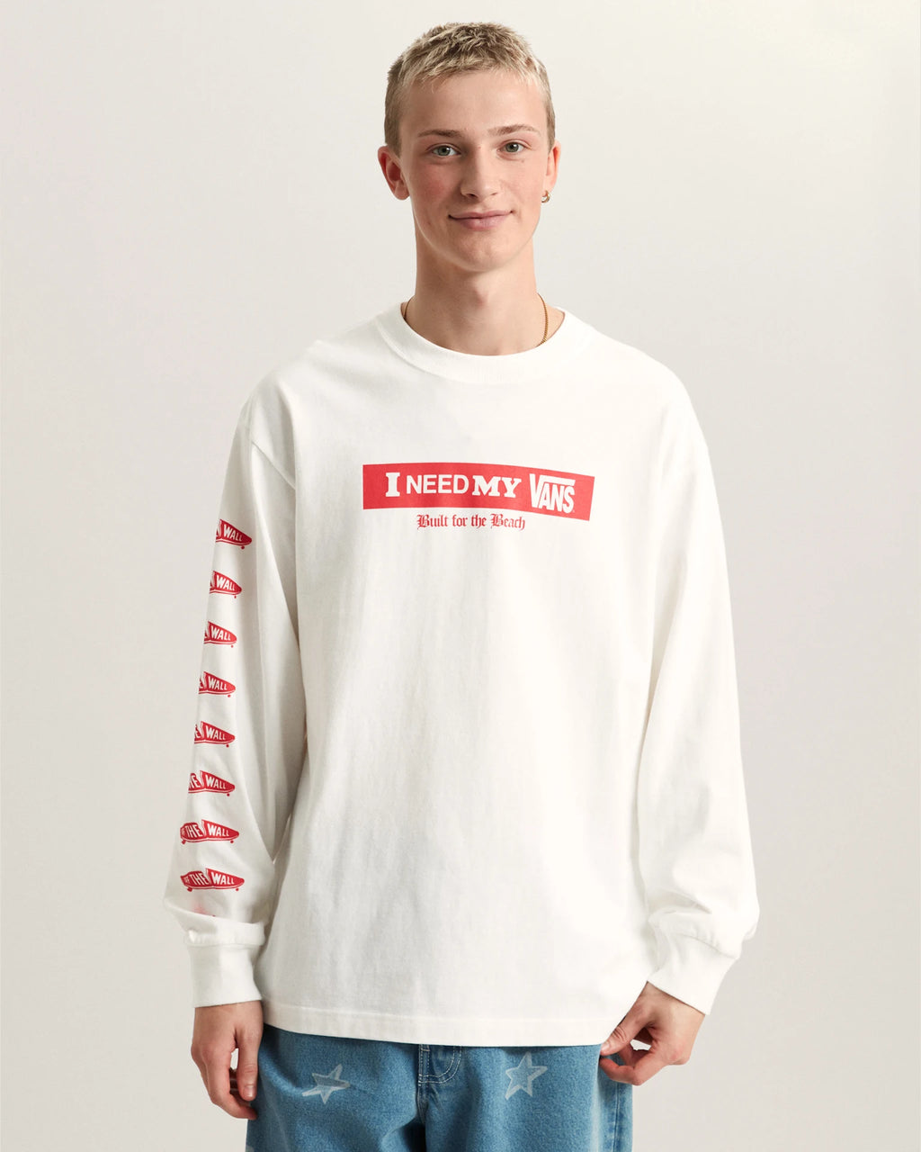VANS I Need My LS Tee White Póló VN000SRDWHT1 - 3