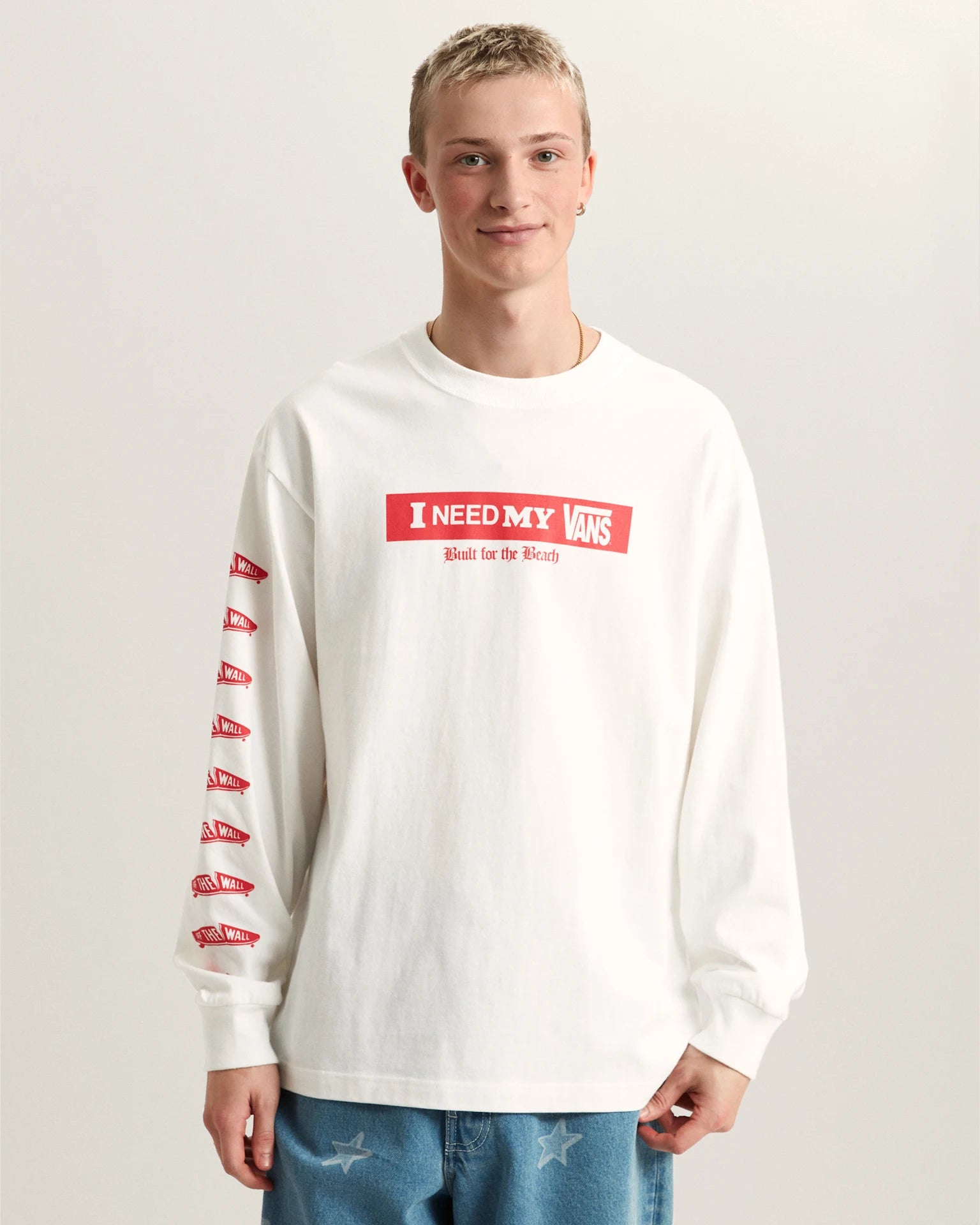 VANS I Need My LS Tee White Póló VN000SRDWHT1 - 3