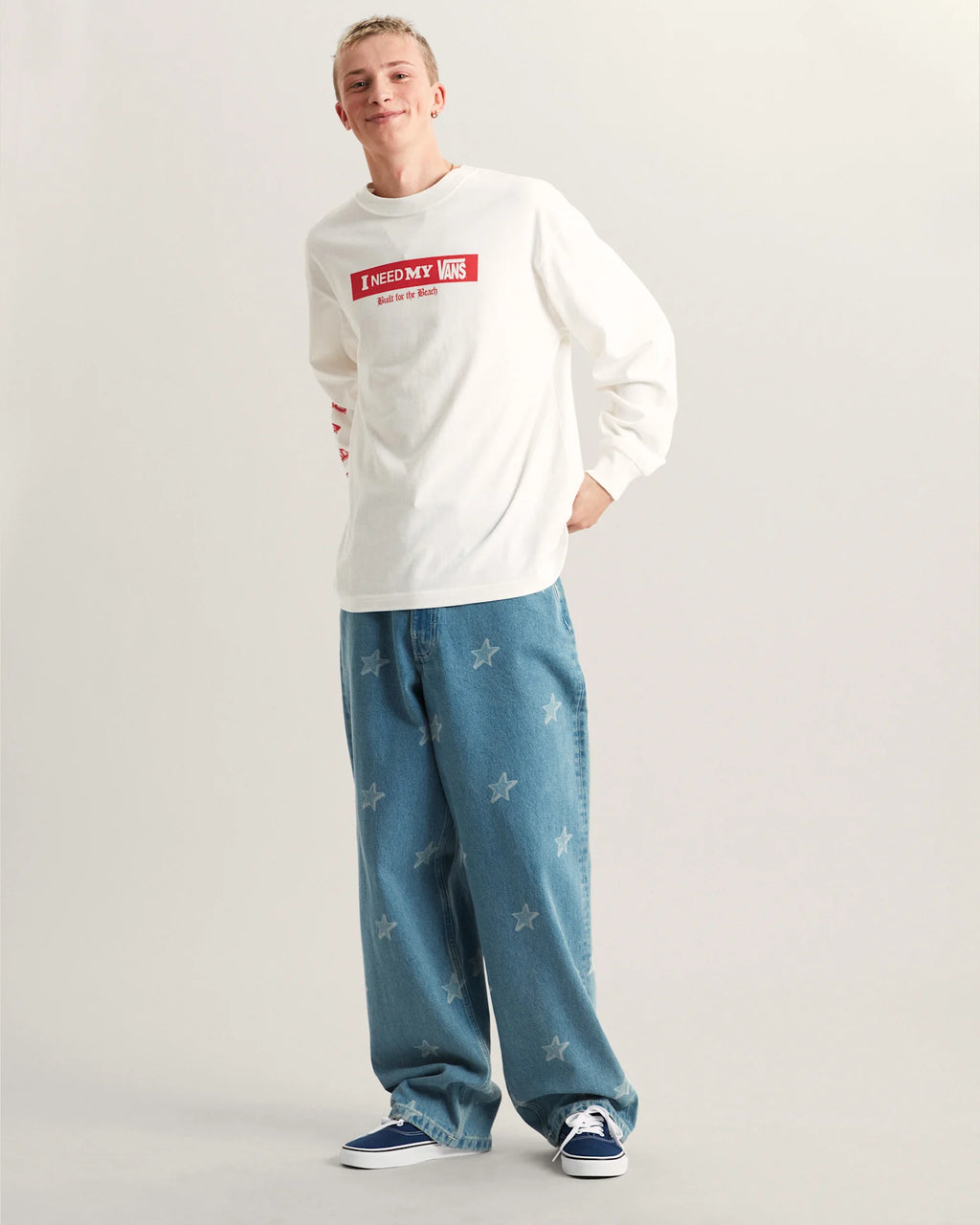 VANS I Need My LS Tee White Póló VN000SRDWHT1 - 5