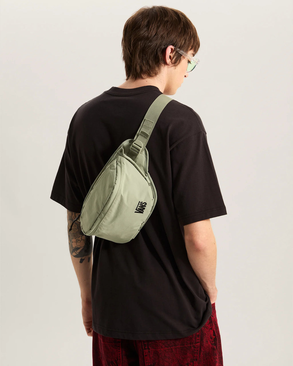 VANS Trek-Rec Breeze Sling Bag Soft Sage Övtáska VN000SSFFSG1 - 4