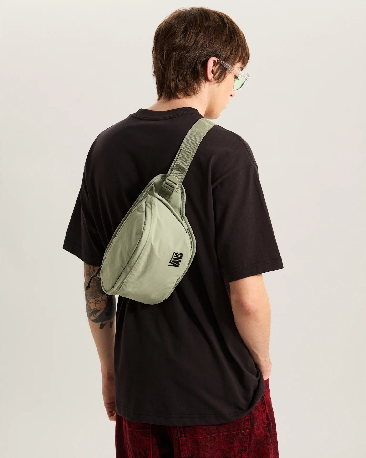 VANS Trek-Rec Breeze Sling Bag Soft Sage Övtáska VN000SSFFSG1 - 4