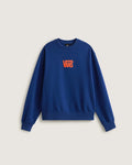 VANS Stretch Logo Crew Deep Indigo/Flame Pulóver VN000STSGCC1 - 1