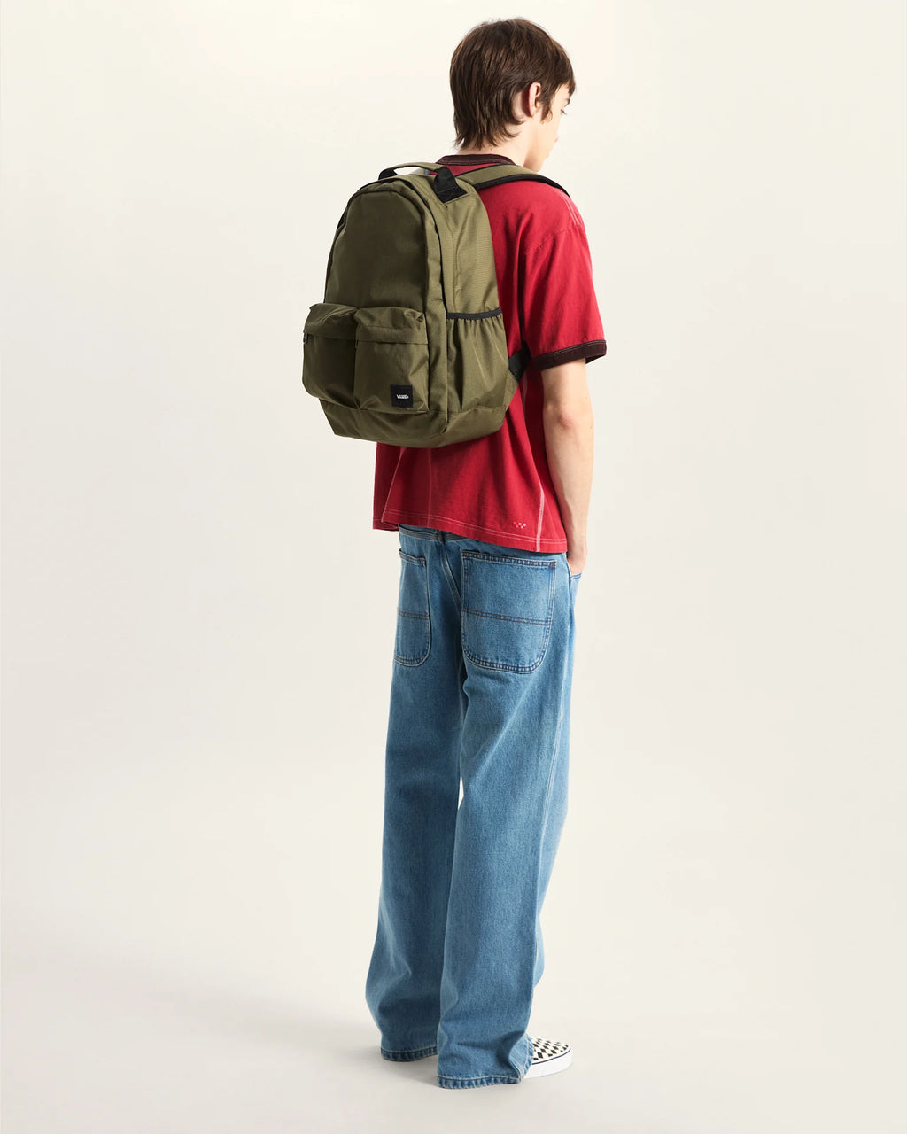 VANS Off The Wall Backpack Mossy Olive Hátizsák VN000SUBFR11 - 7