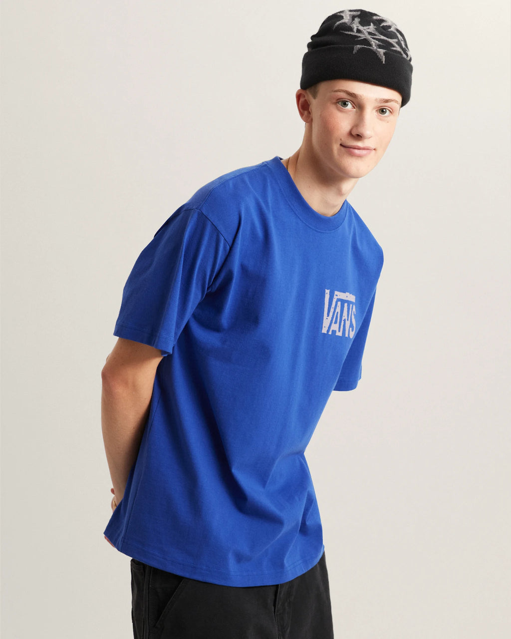 VANS Side Talk SS Tee Royal Cobalt Póló VN000SXDFRX1 - 3