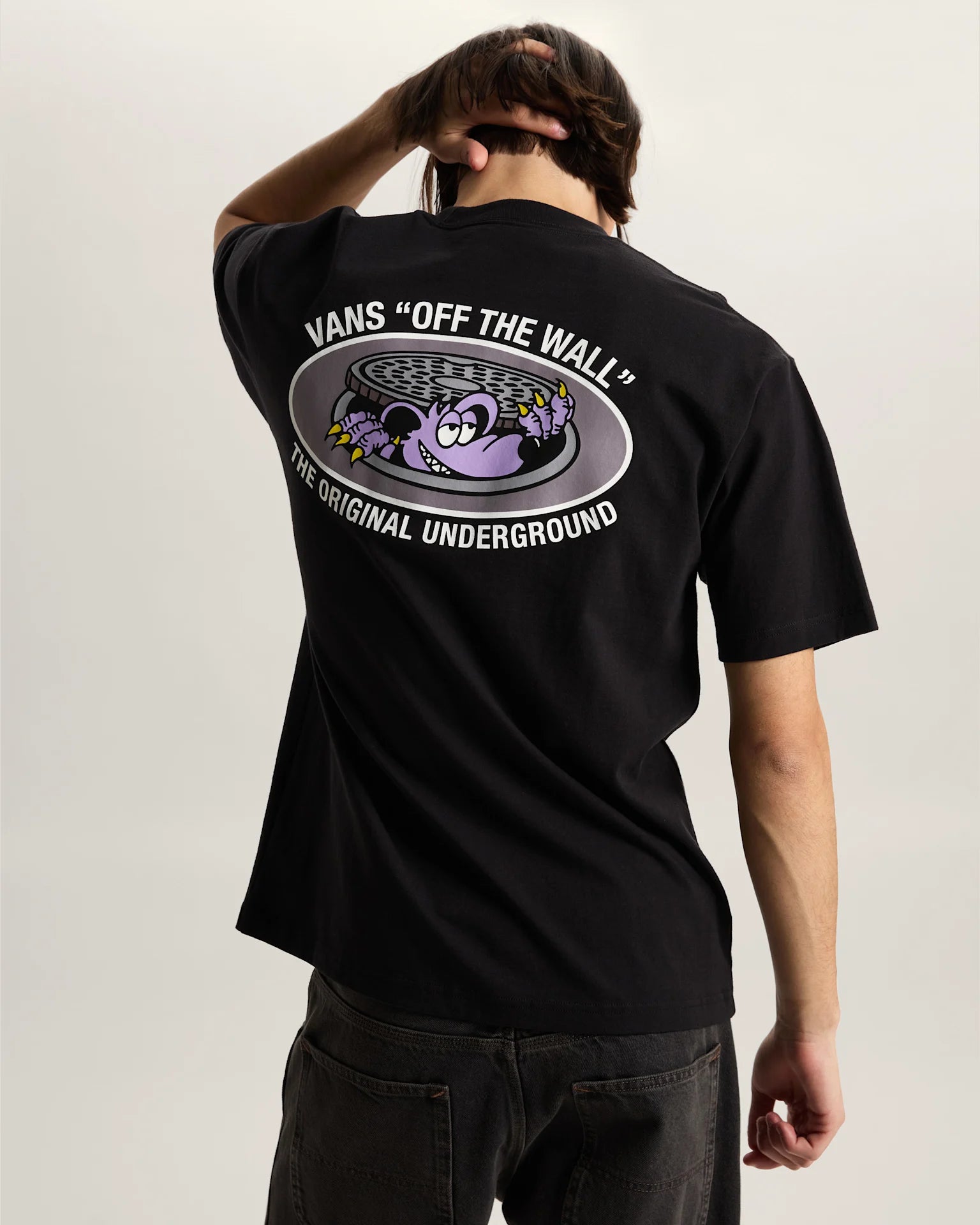 VANS Downside SS Tee Black Póló VN000SXSBLK1 - 4