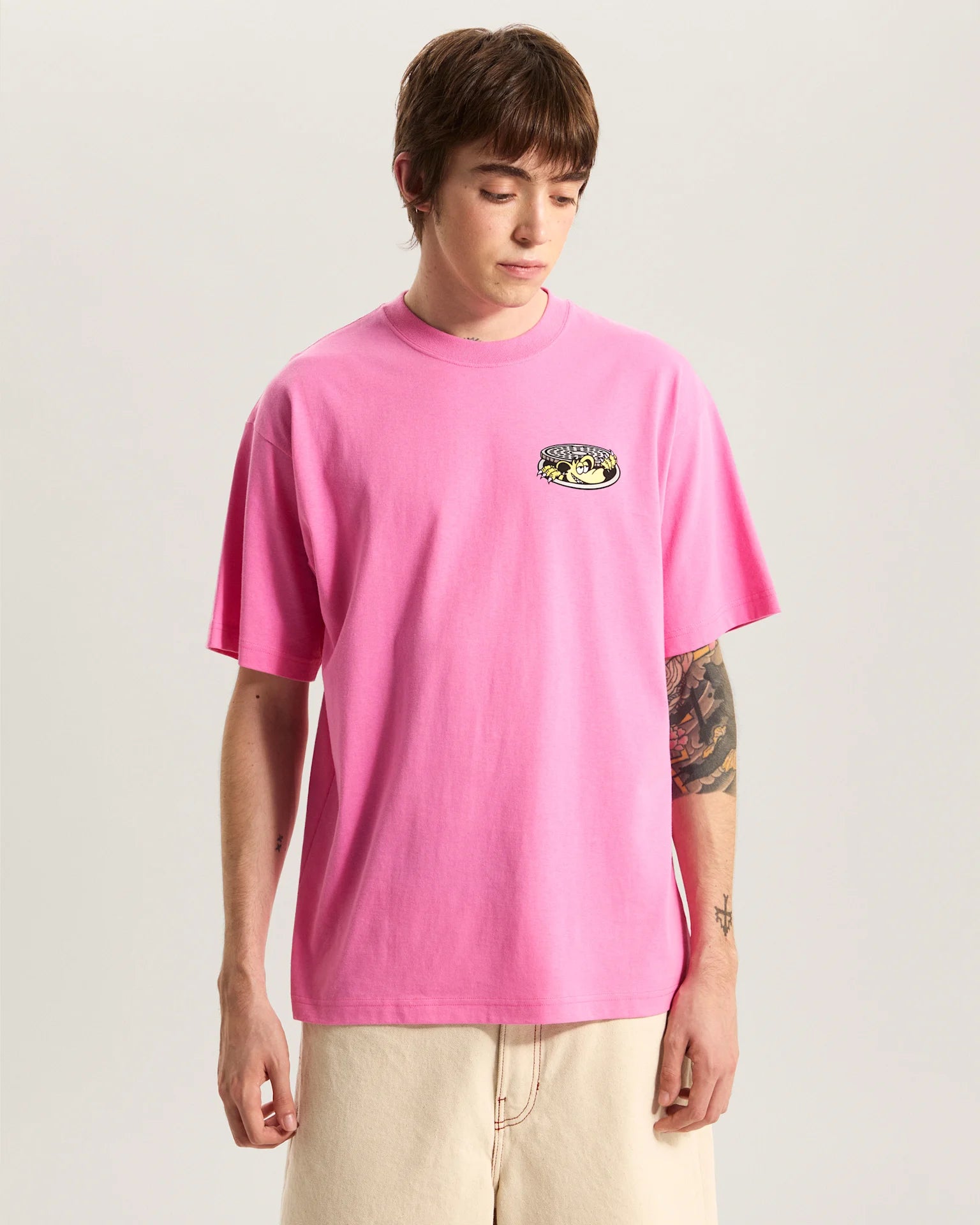 VANS Downside SS Tee Pink Fizz Póló VN000SXSFRQ1 - 3