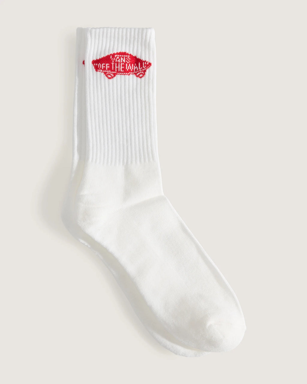 VANS Vans Classic Crew WHITE/RACING RED Zokni VN000T07KSF1 - 2